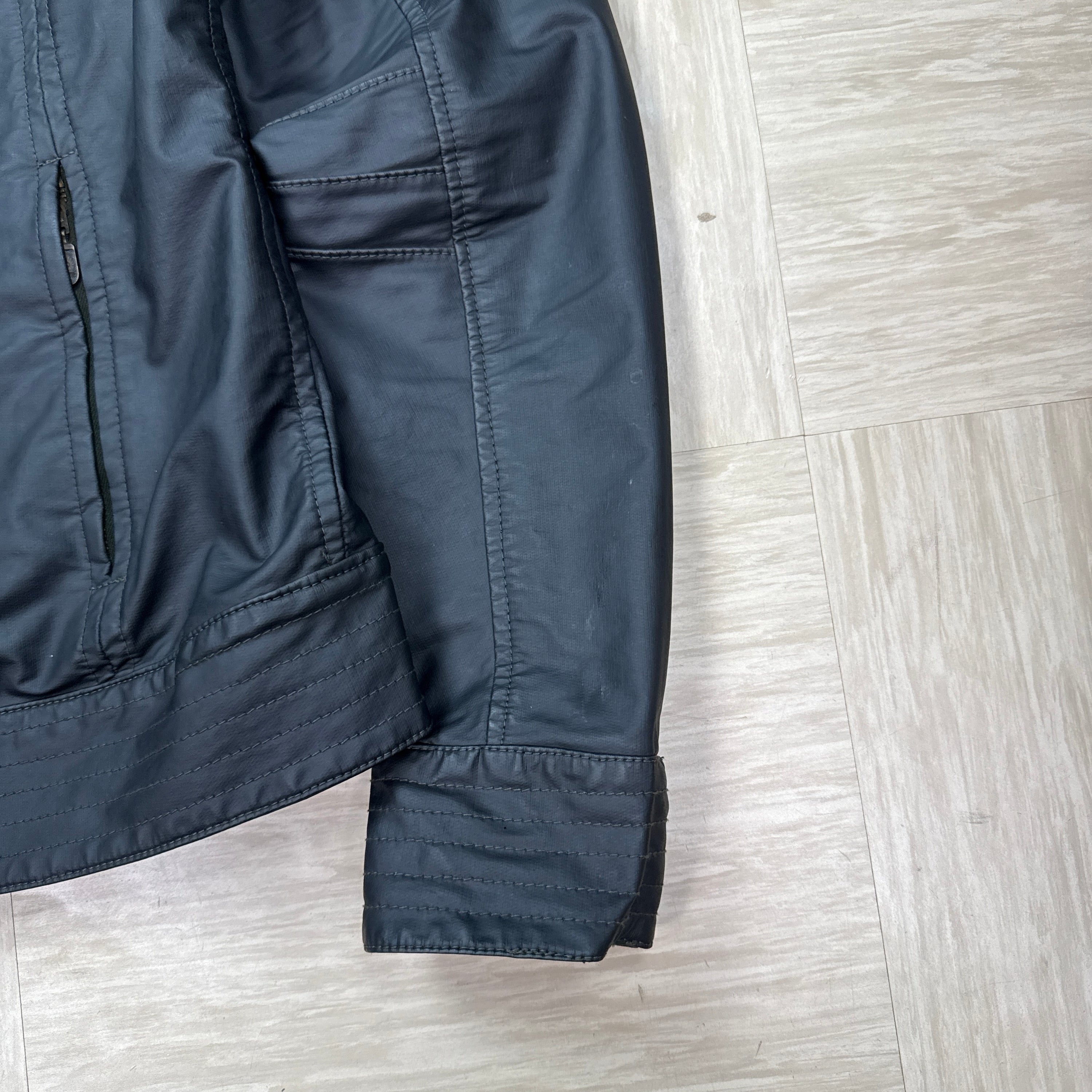Belstaff 1990's technical leather pre v racer biker jacket (S)
