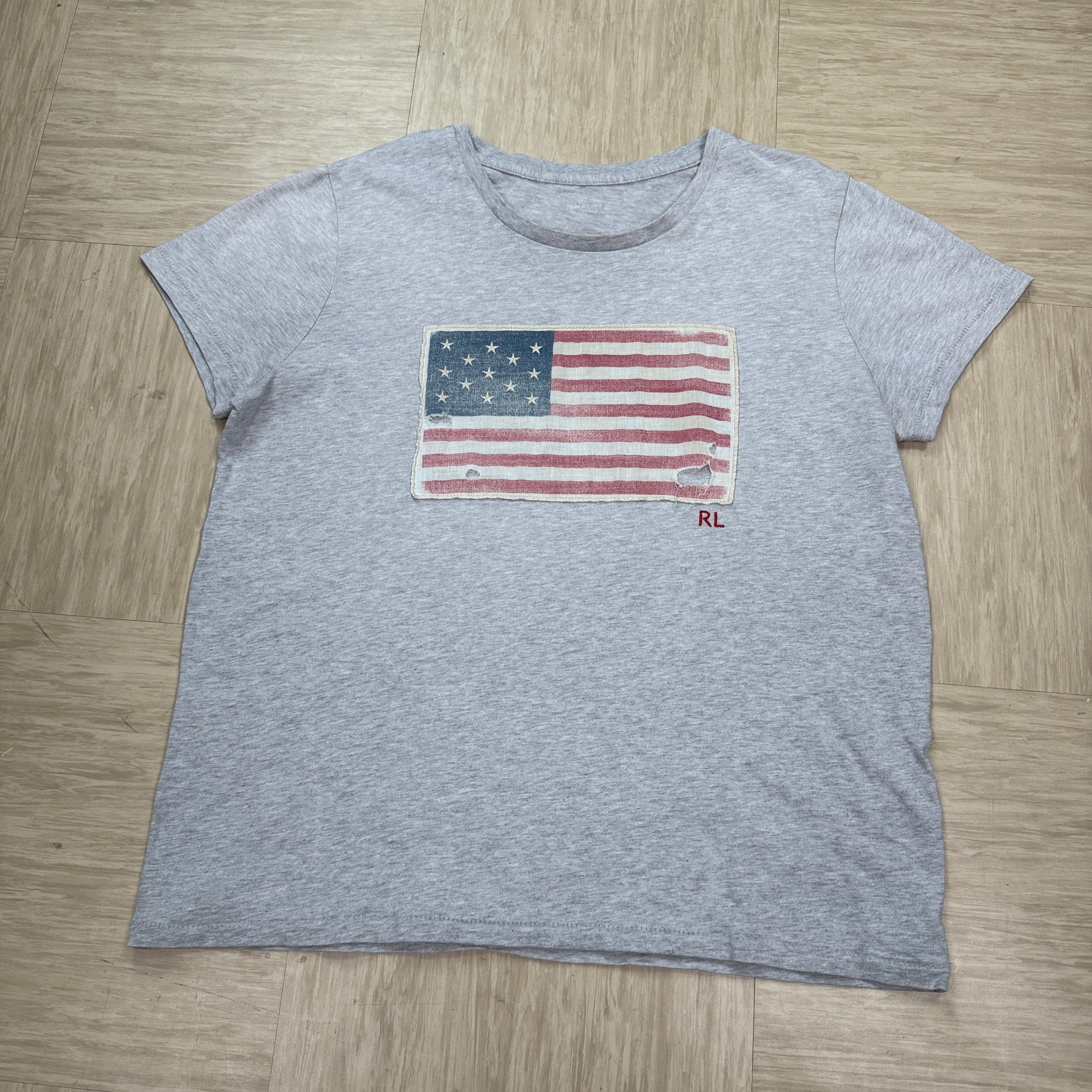 Ralph Lauren 2000's graphic USA flag tee (S)