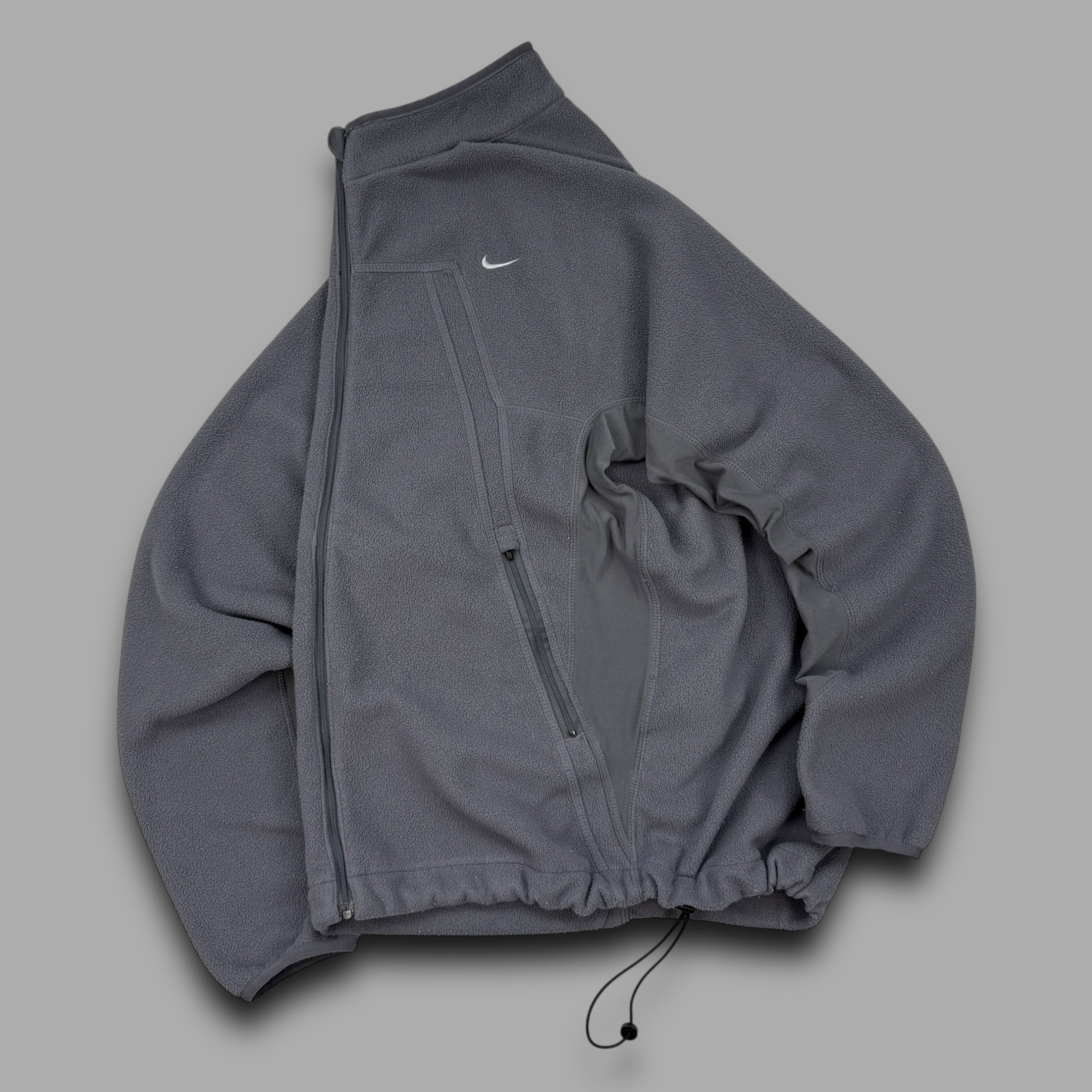 Nike 2000's technical therma-fit panelled fleece jacket (S)