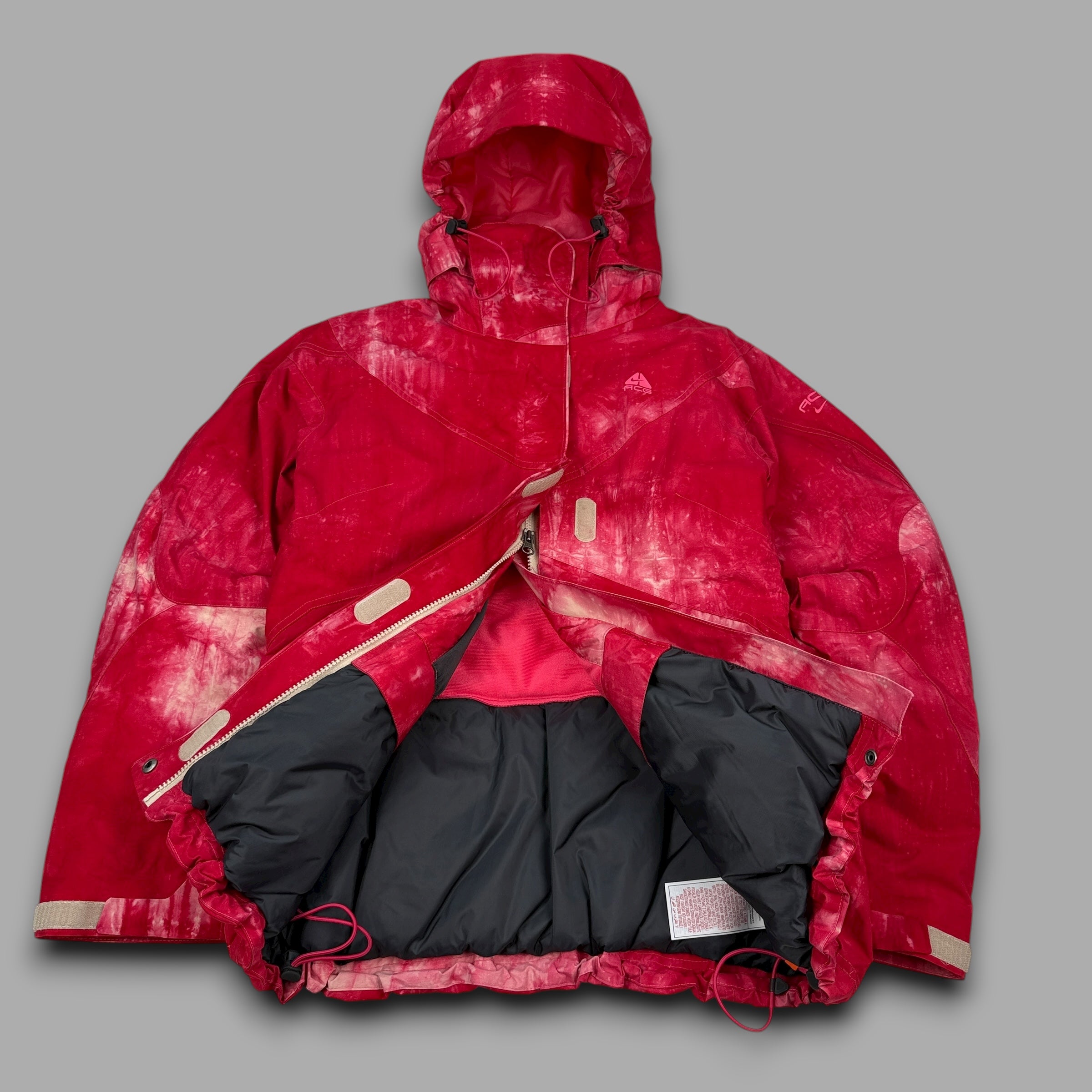 Nike ACG 2000's technical gradient padded dual pocket softshell jacket (M) wms