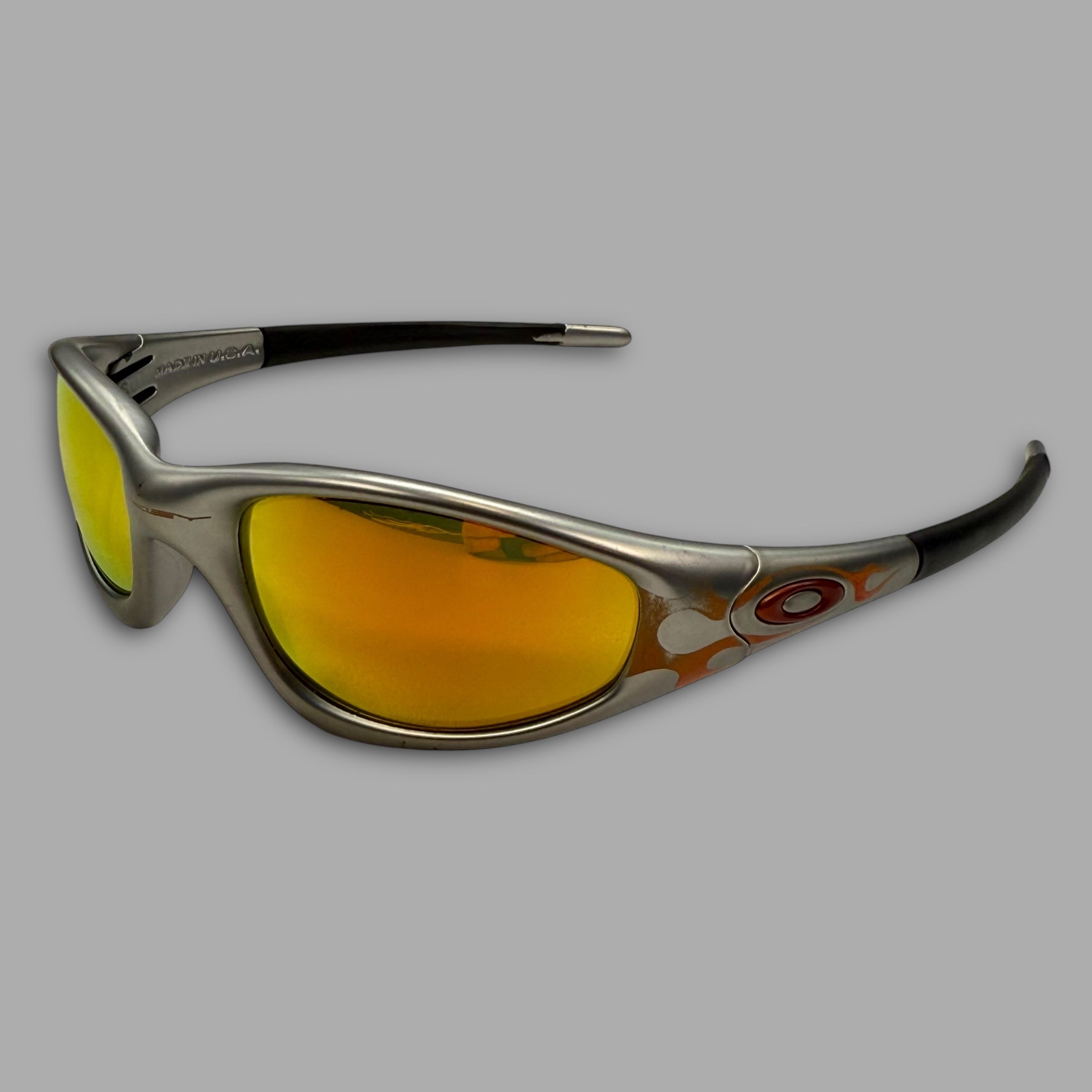 Oakley 1999 straight jacket flame red iridium (OS)