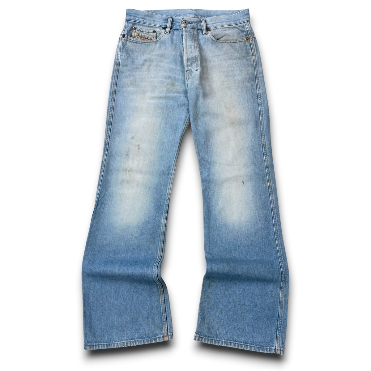Diesel 2000's ravix relaxed bootcut light denim jeans (S)
