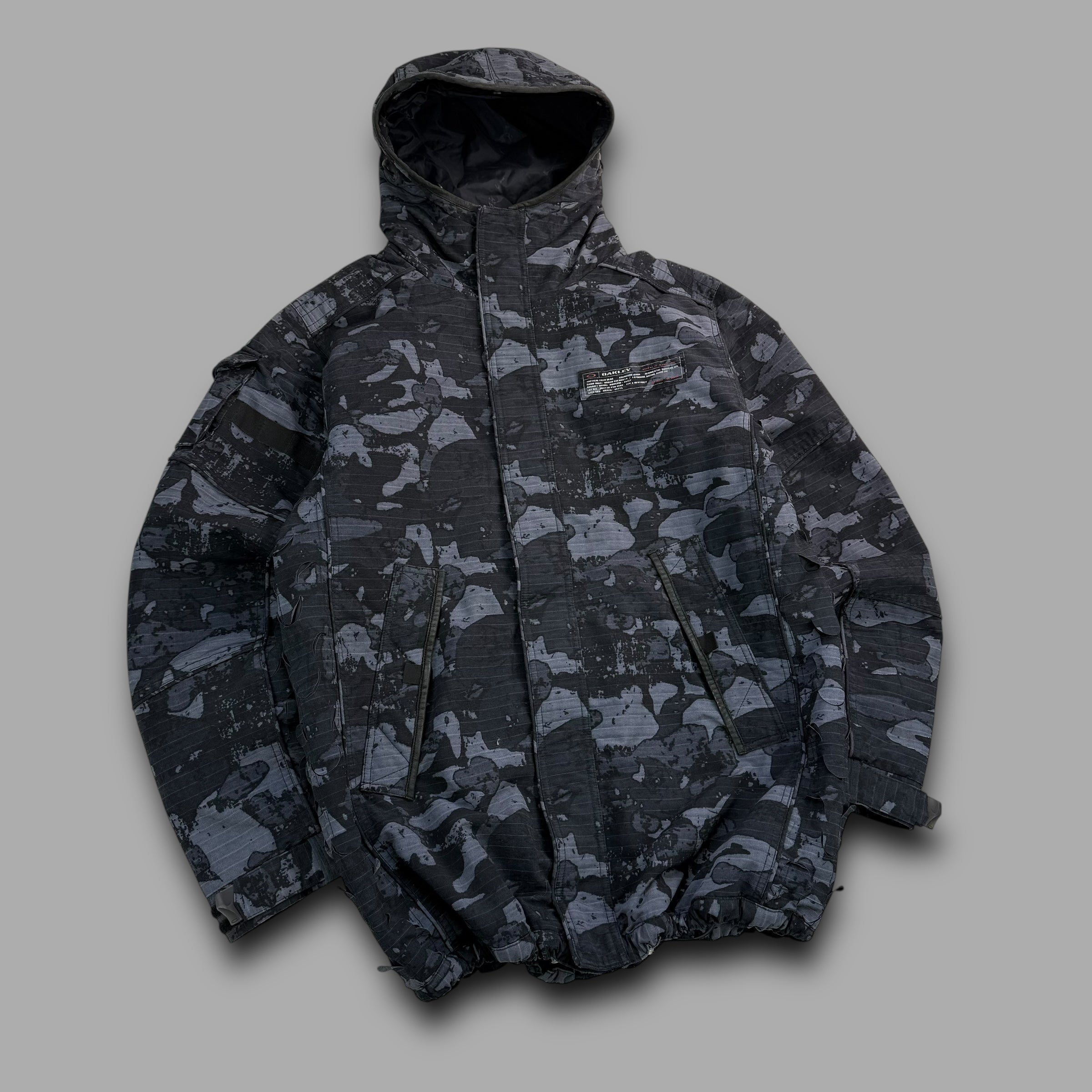 Oakley 2000's tactical field gear blade cut camo shell jacket (S)