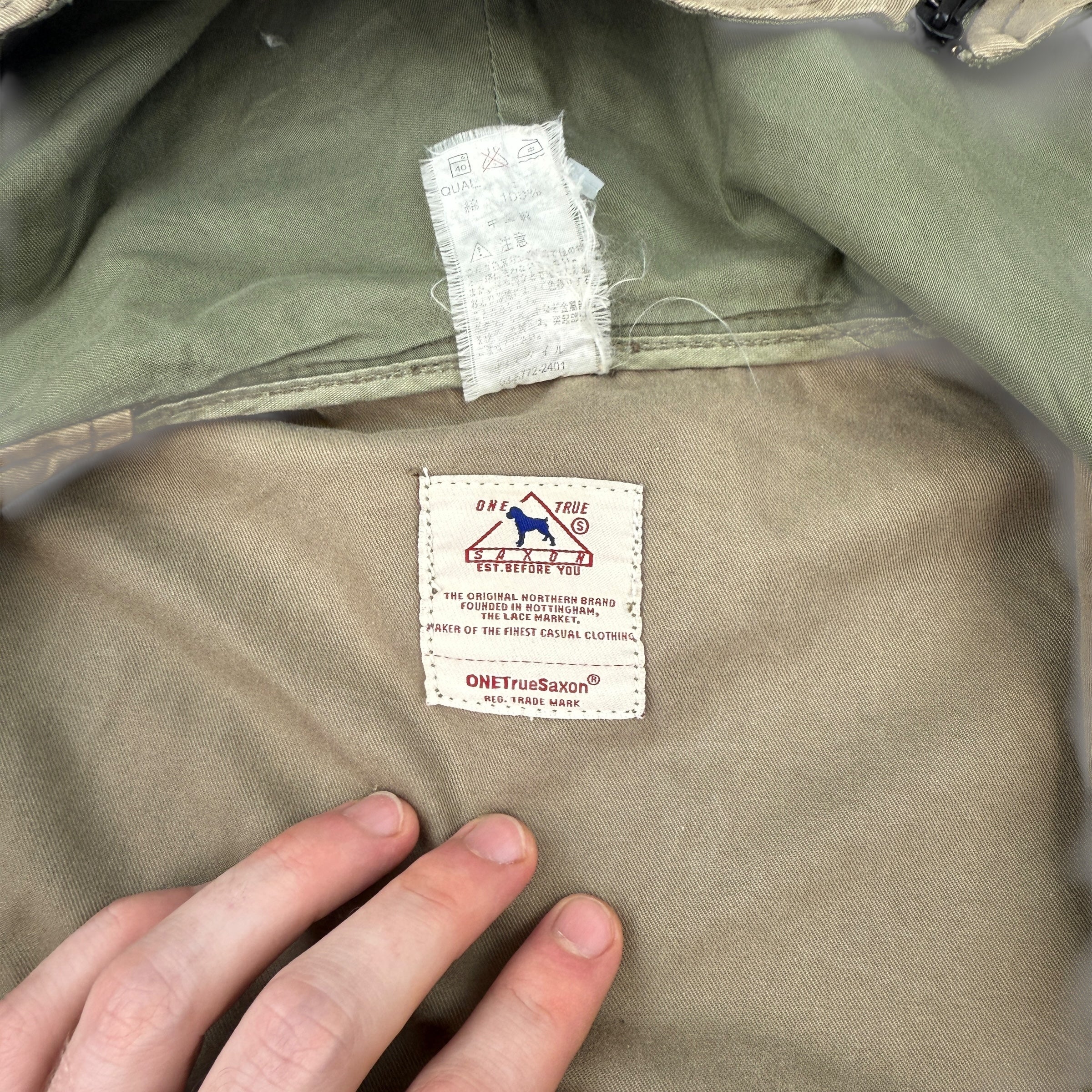 One true Saxon 2000's technical asymmetrical zip multi-pocket jacket (XL)
