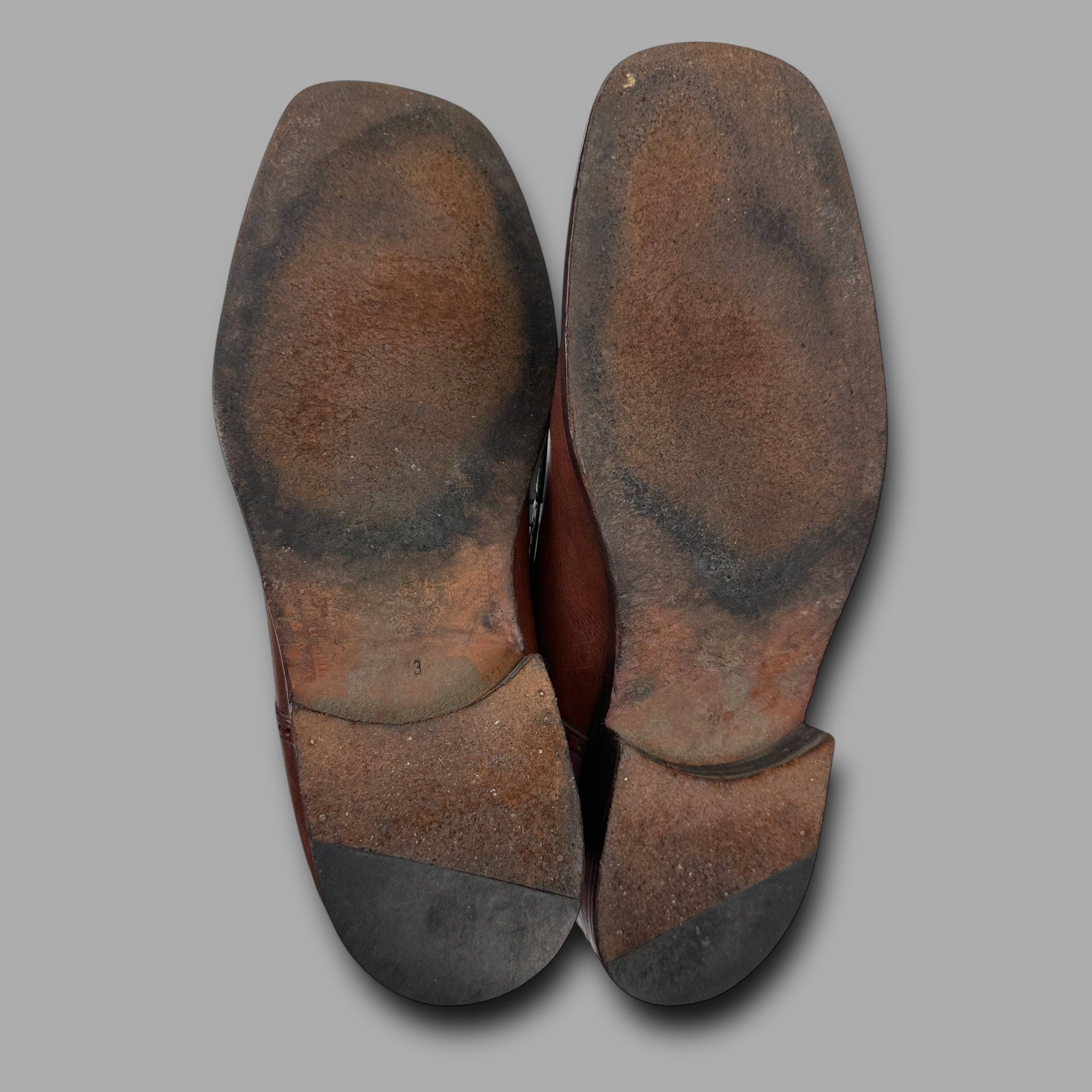 Kollflex brown leather lace up brogue shoes (UK10)