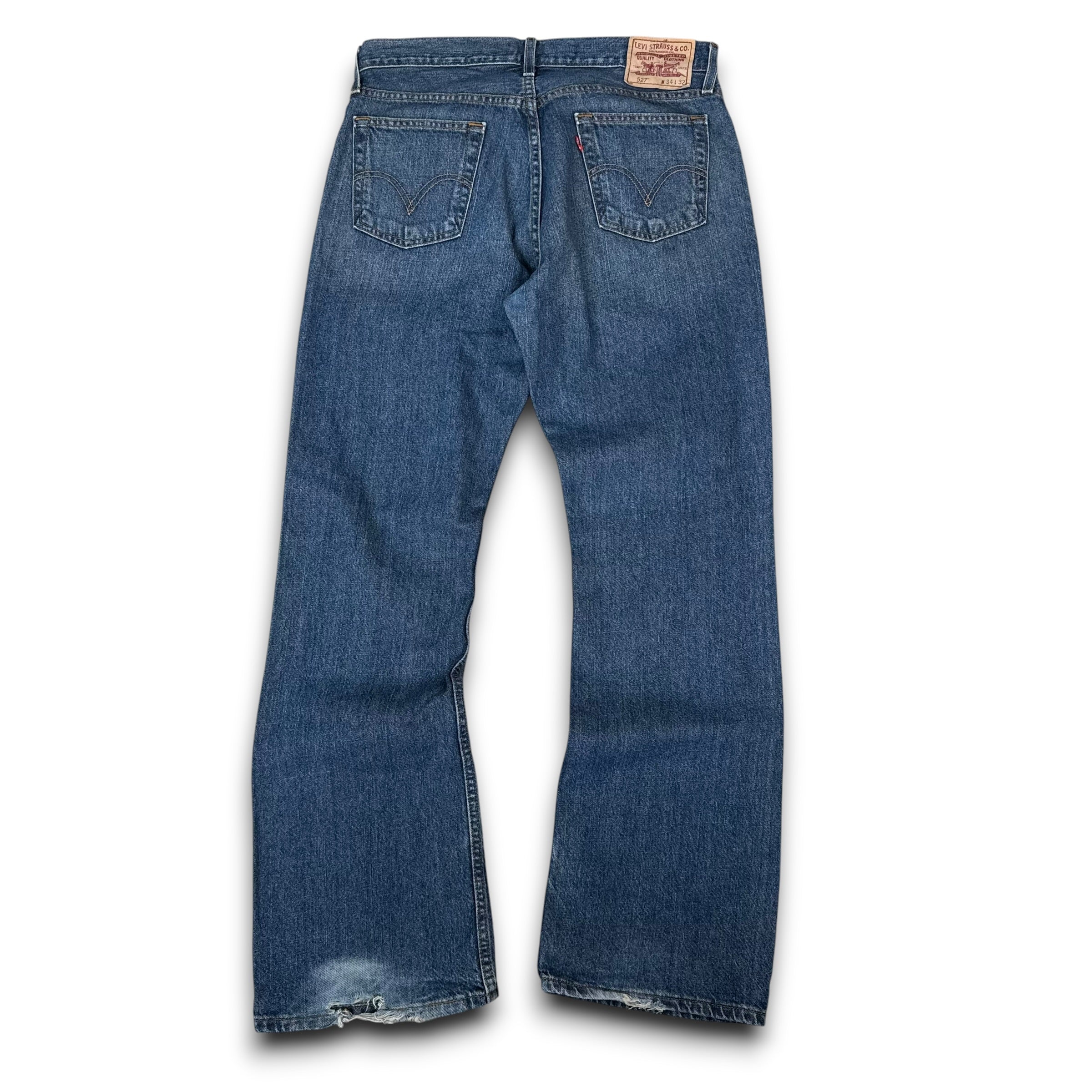 Levi's 527 2000's dark low bootcut denim jeans (M)