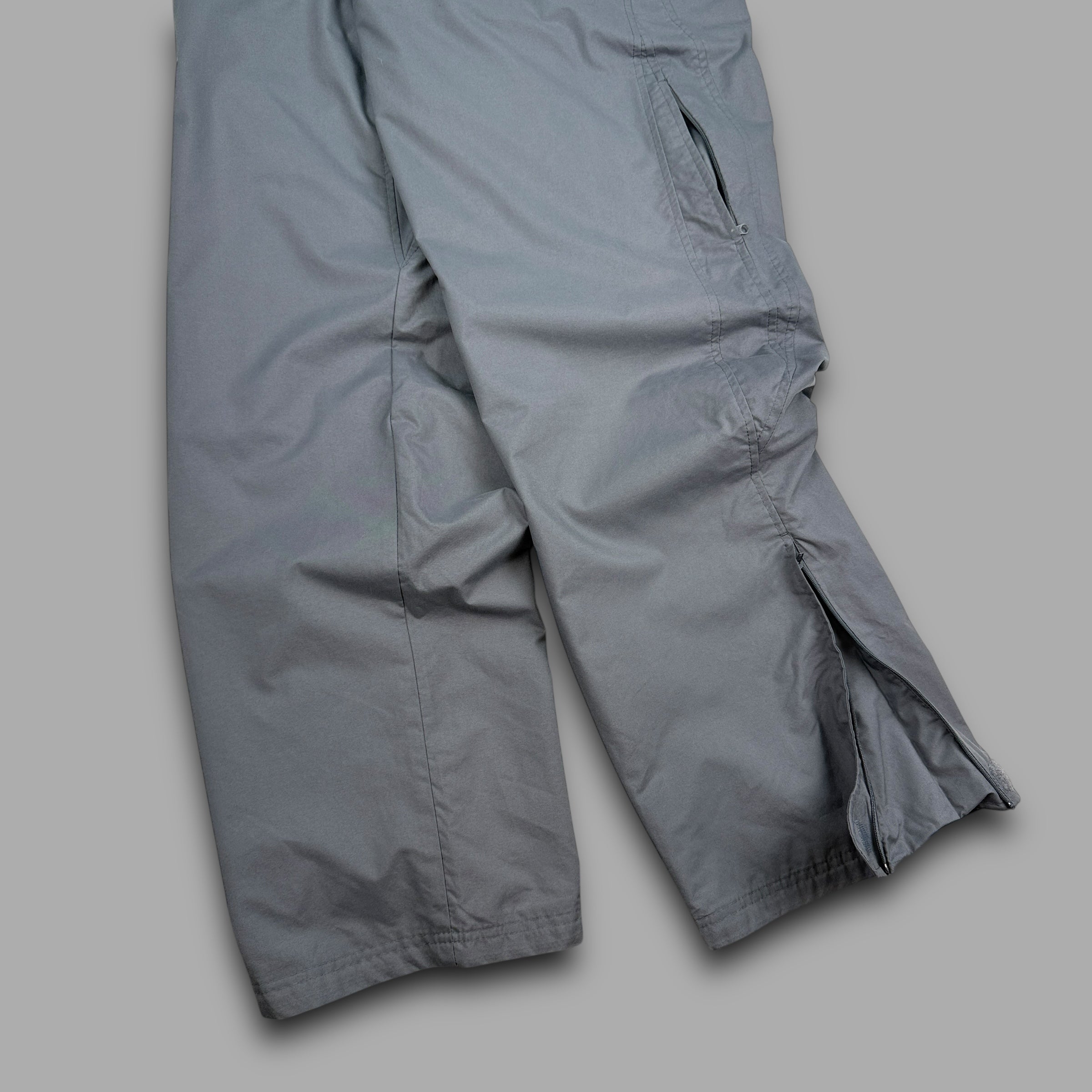 Nike 2000's baggy panelled uncuffed track bottoms (L)