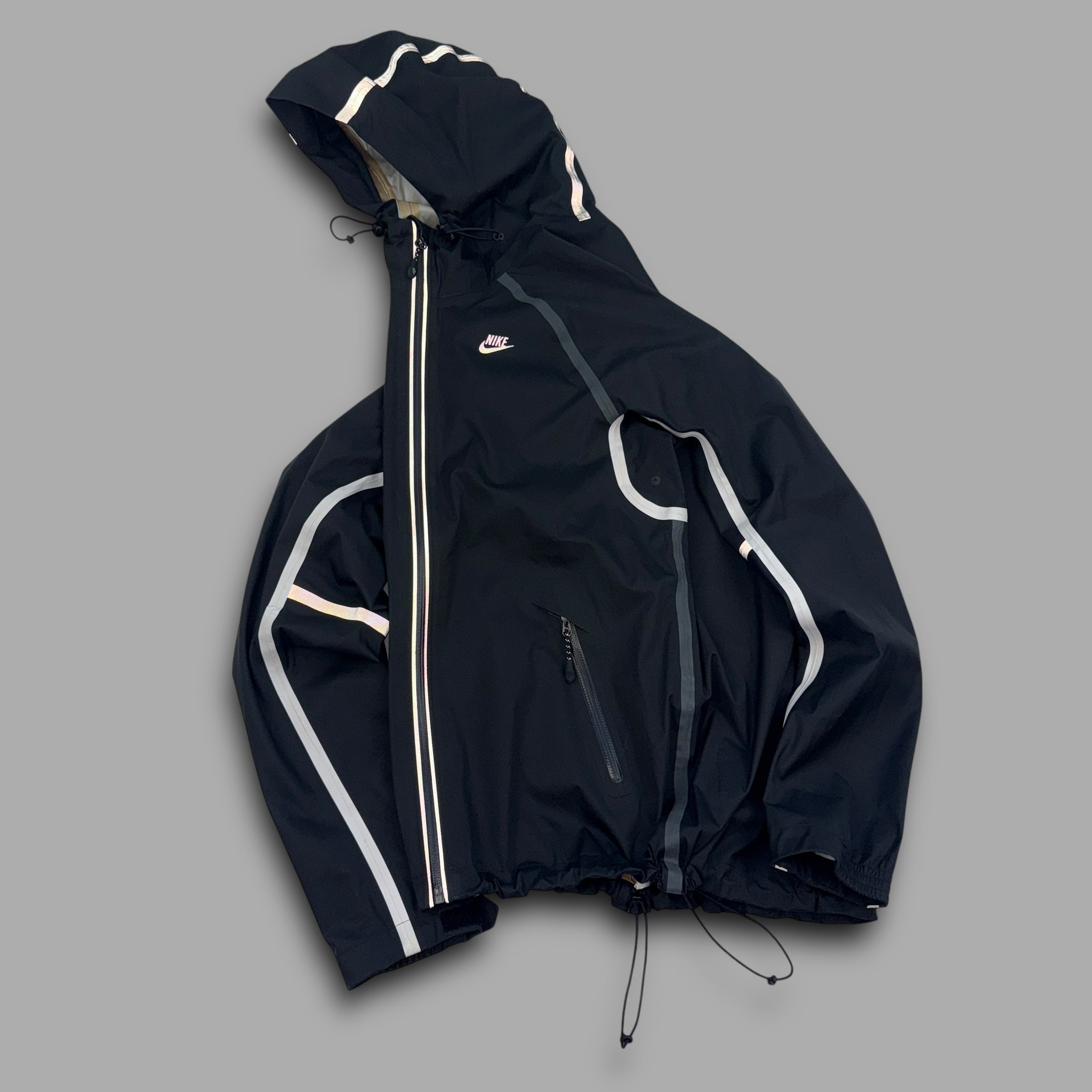 Nike 2000's technical taped seams reflective softshell jacket (S)