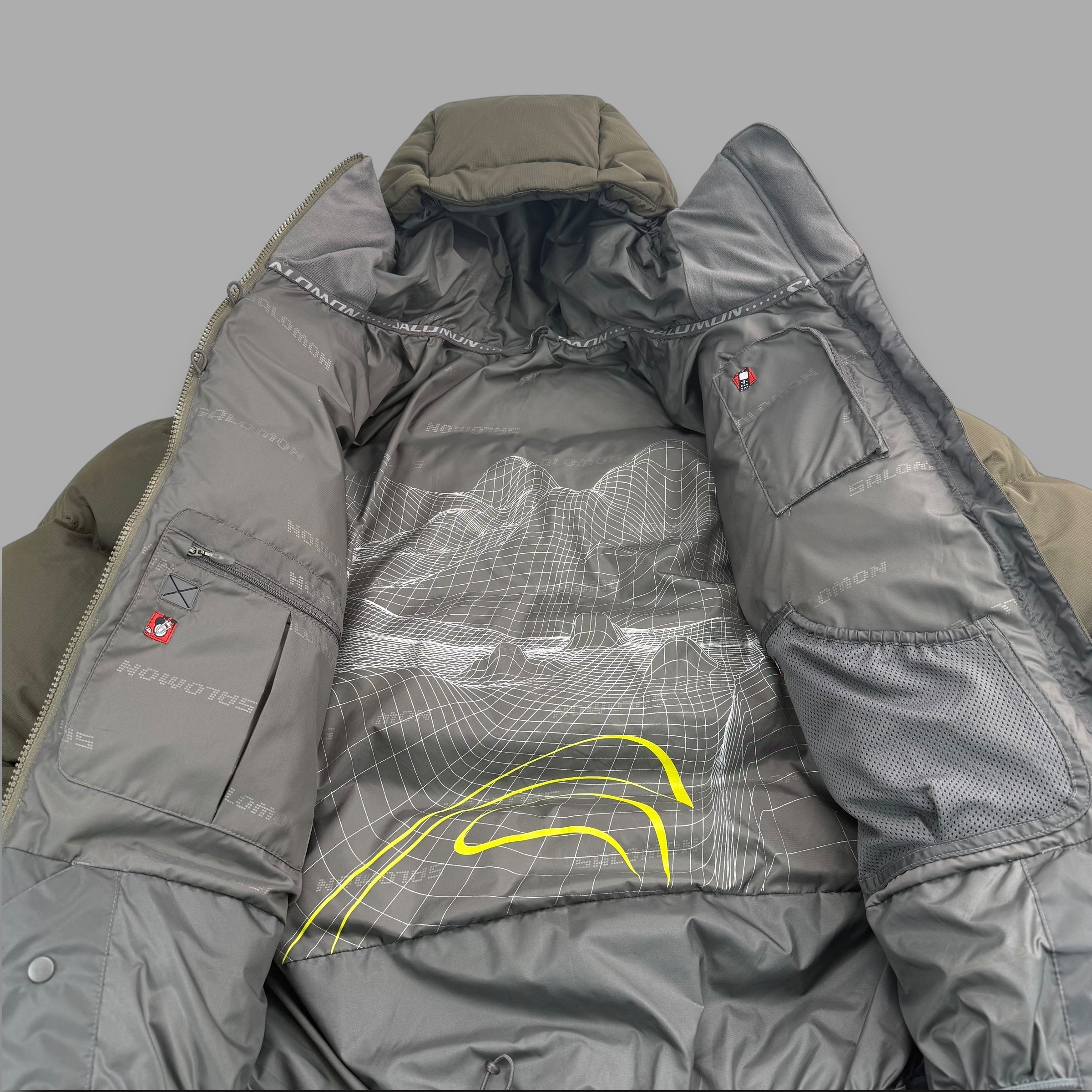 Salomon 2004 technical panlled downfilled puffer jacket (XL-XXL)