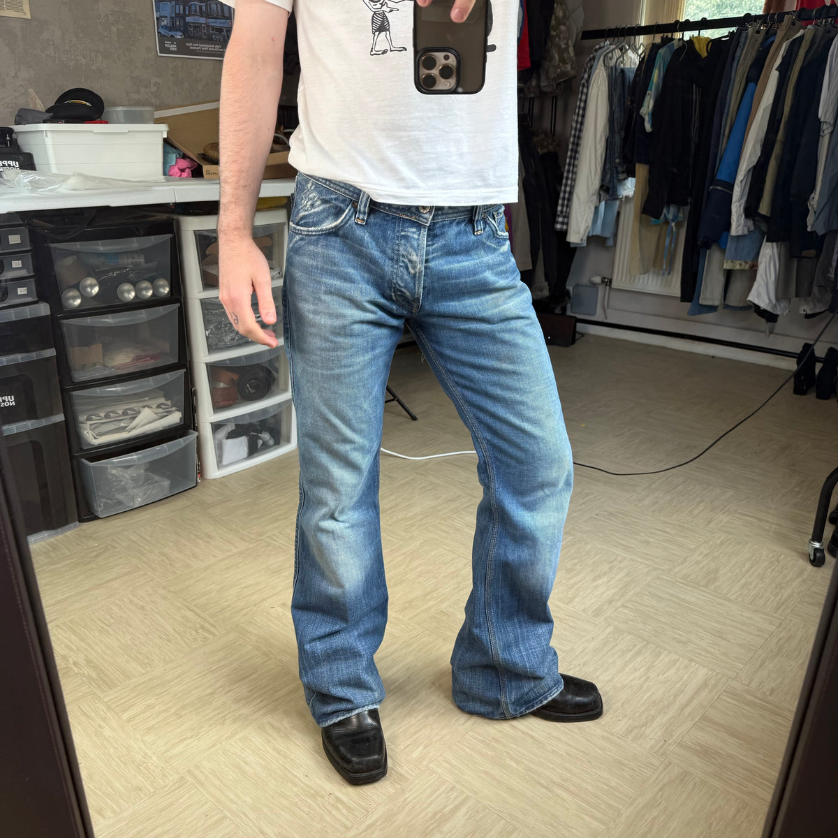 Diesel 2000's flared bootcut denim jeans (S)
