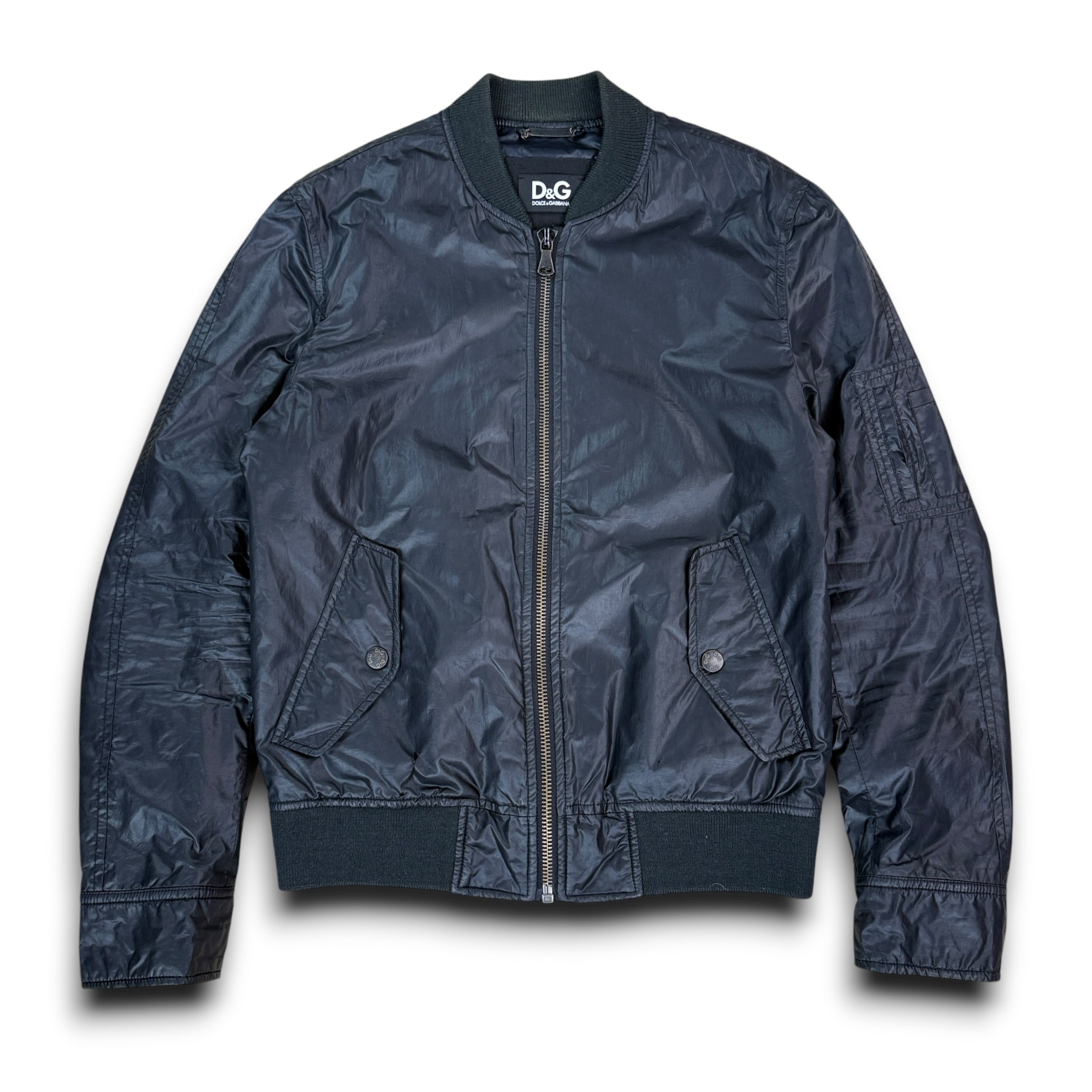 Dolce & gabbana 2000's zip up shimmer bomber jacket (S)