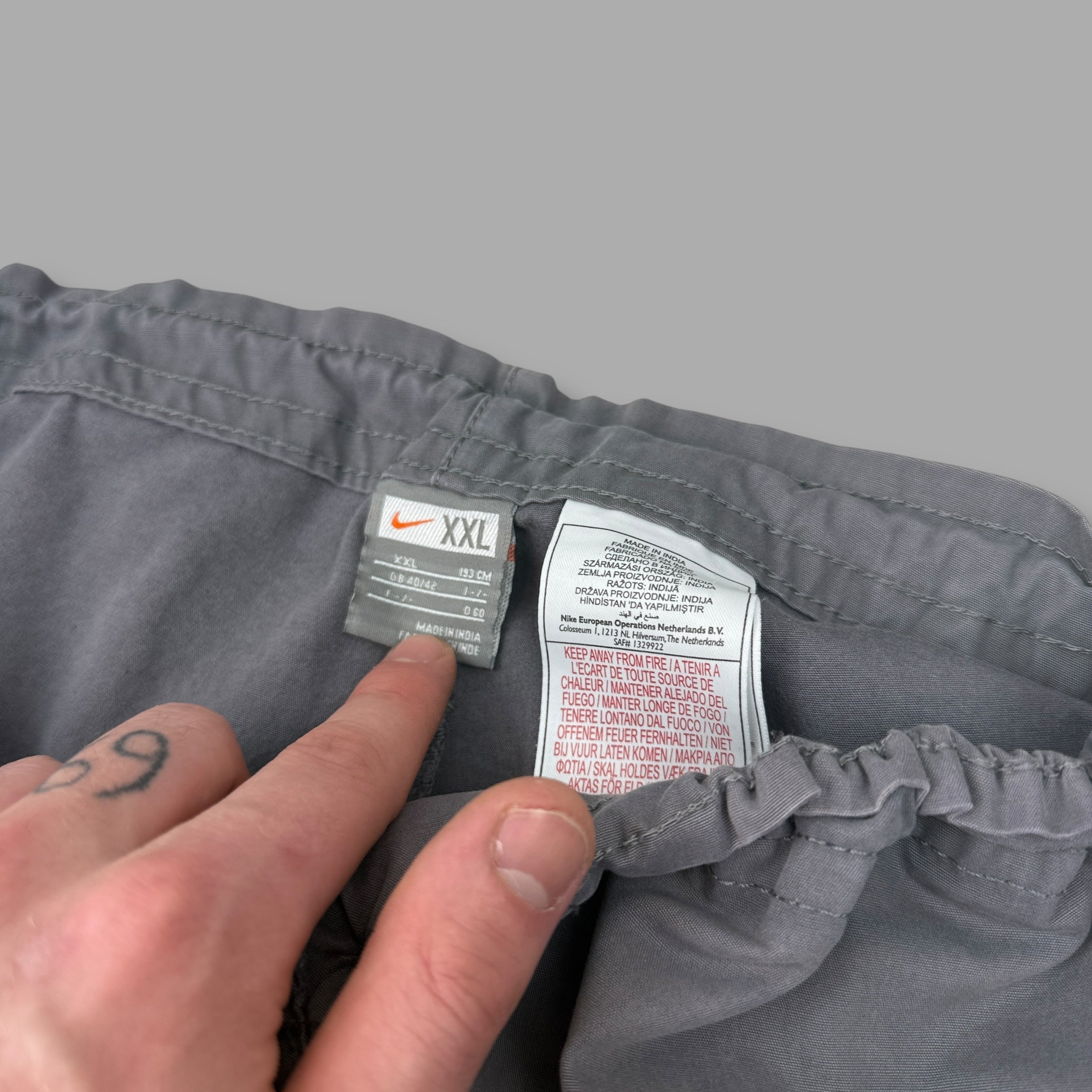 Nike 2000's technical baggy wide leg flight bottoms (XXL)