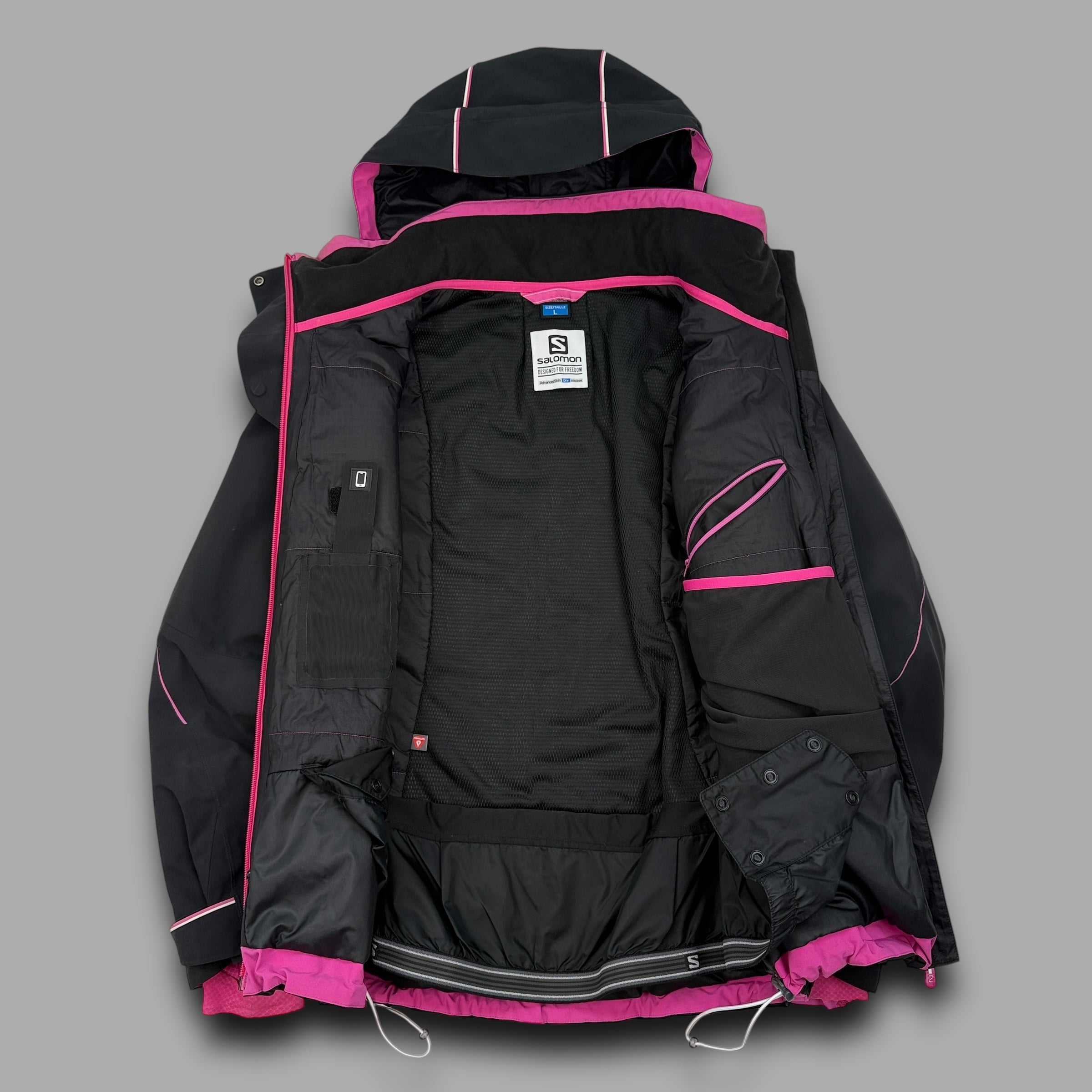 Salomon 2017 technical advanced skin softshell ski jacket (L) wms