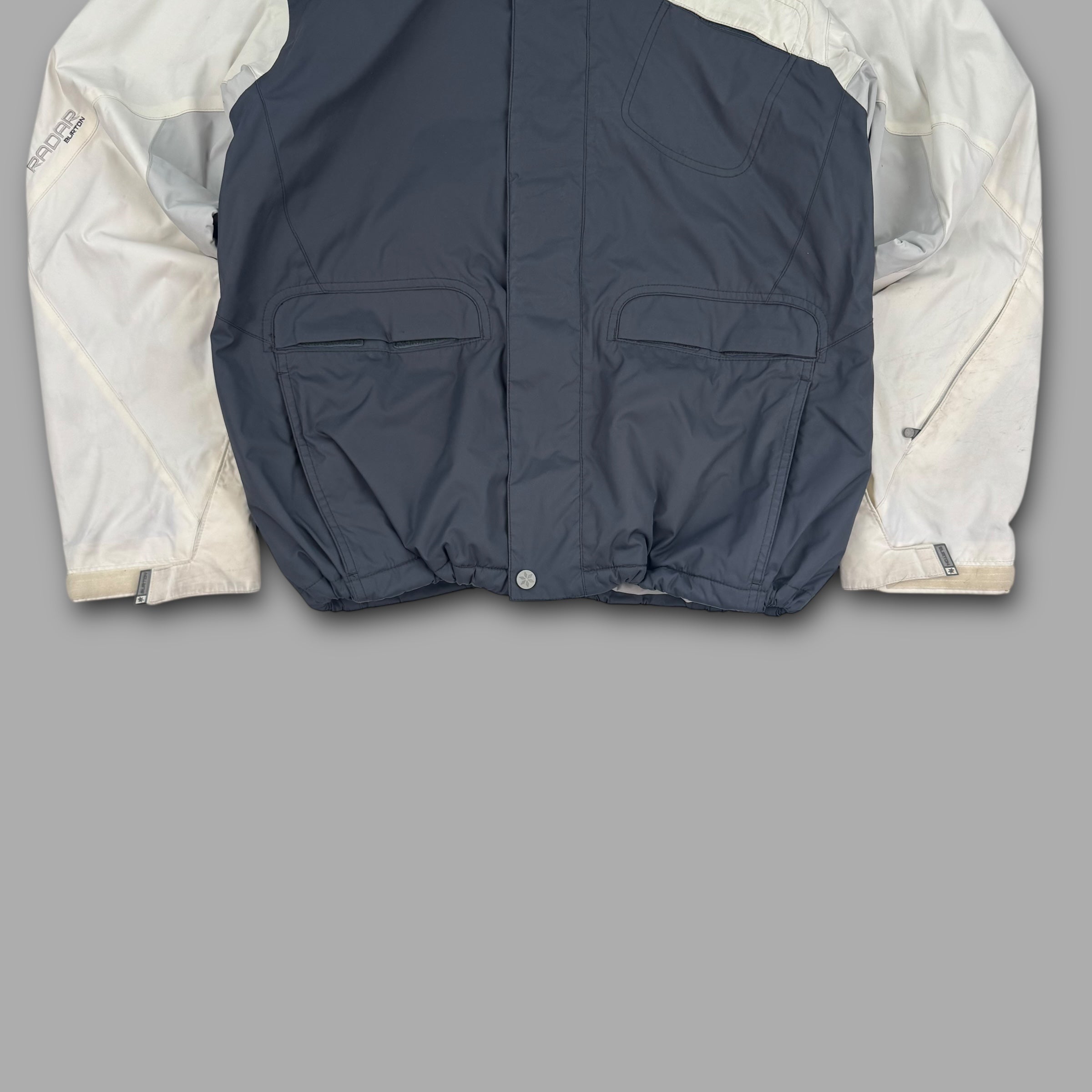 Burton radar 2000's technical panelled softshell multi pocket ski jacket (M)
