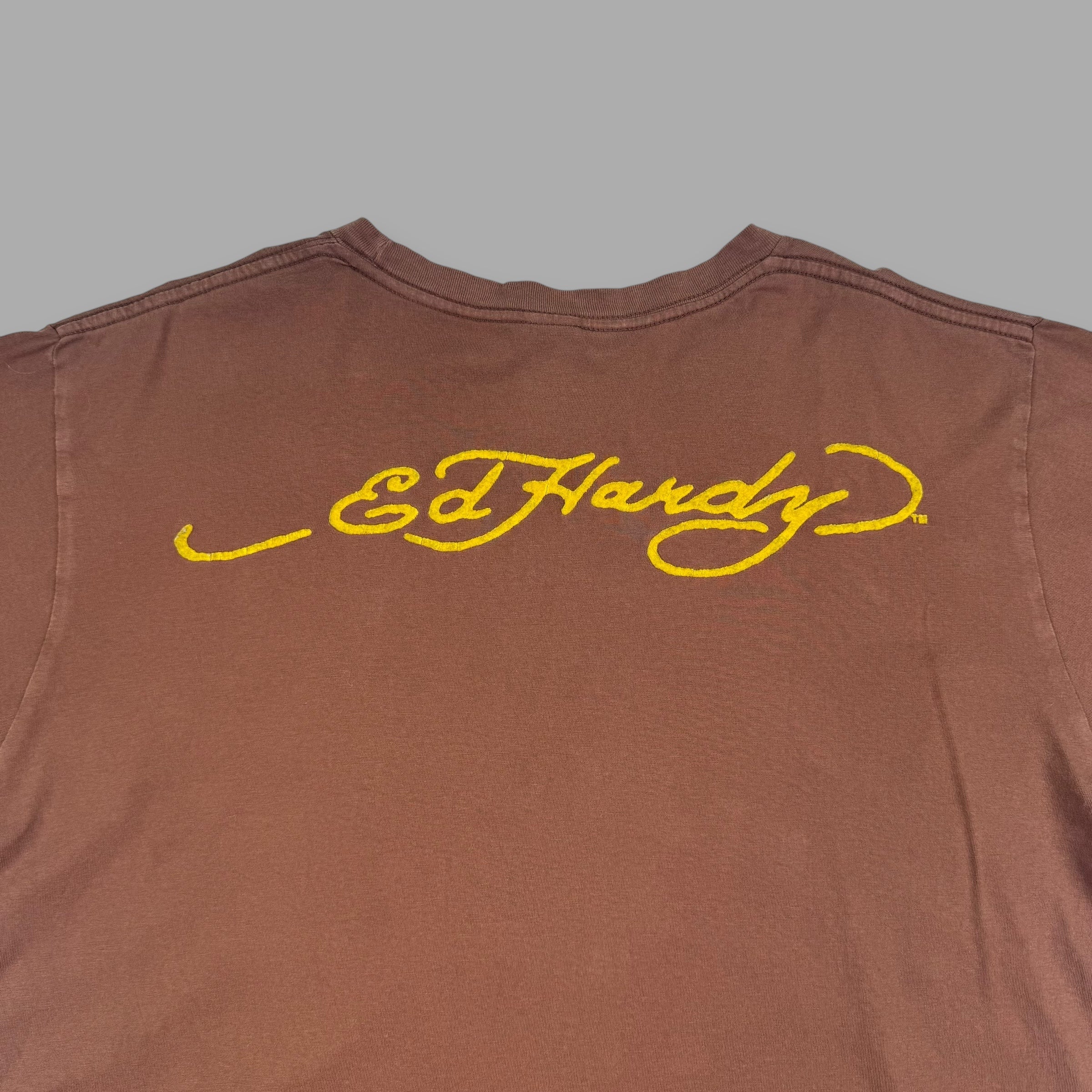 Ed hardy 2000's graphic spellout tee (M)