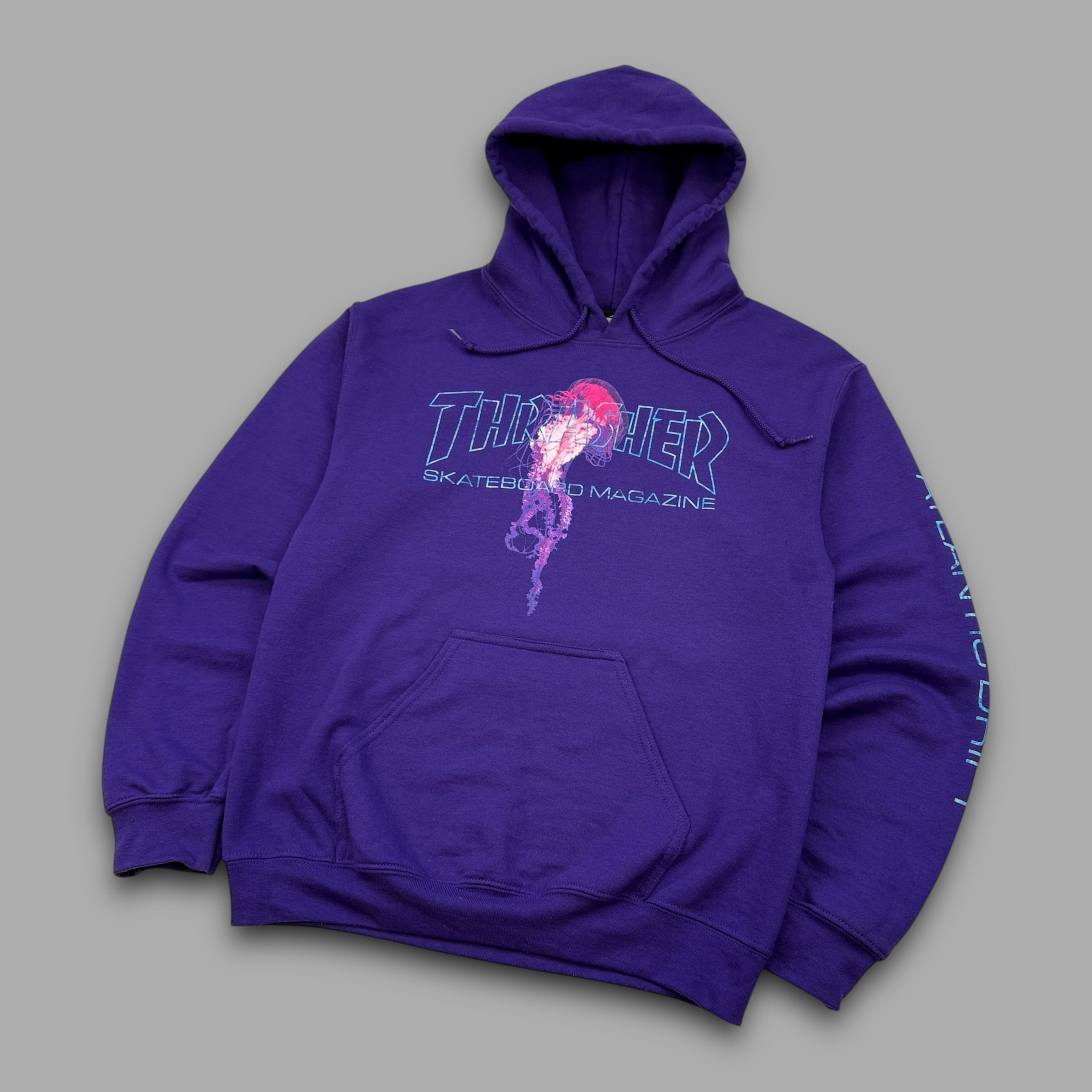 Thrasher graphic jellyfish spellout hoodie (S)