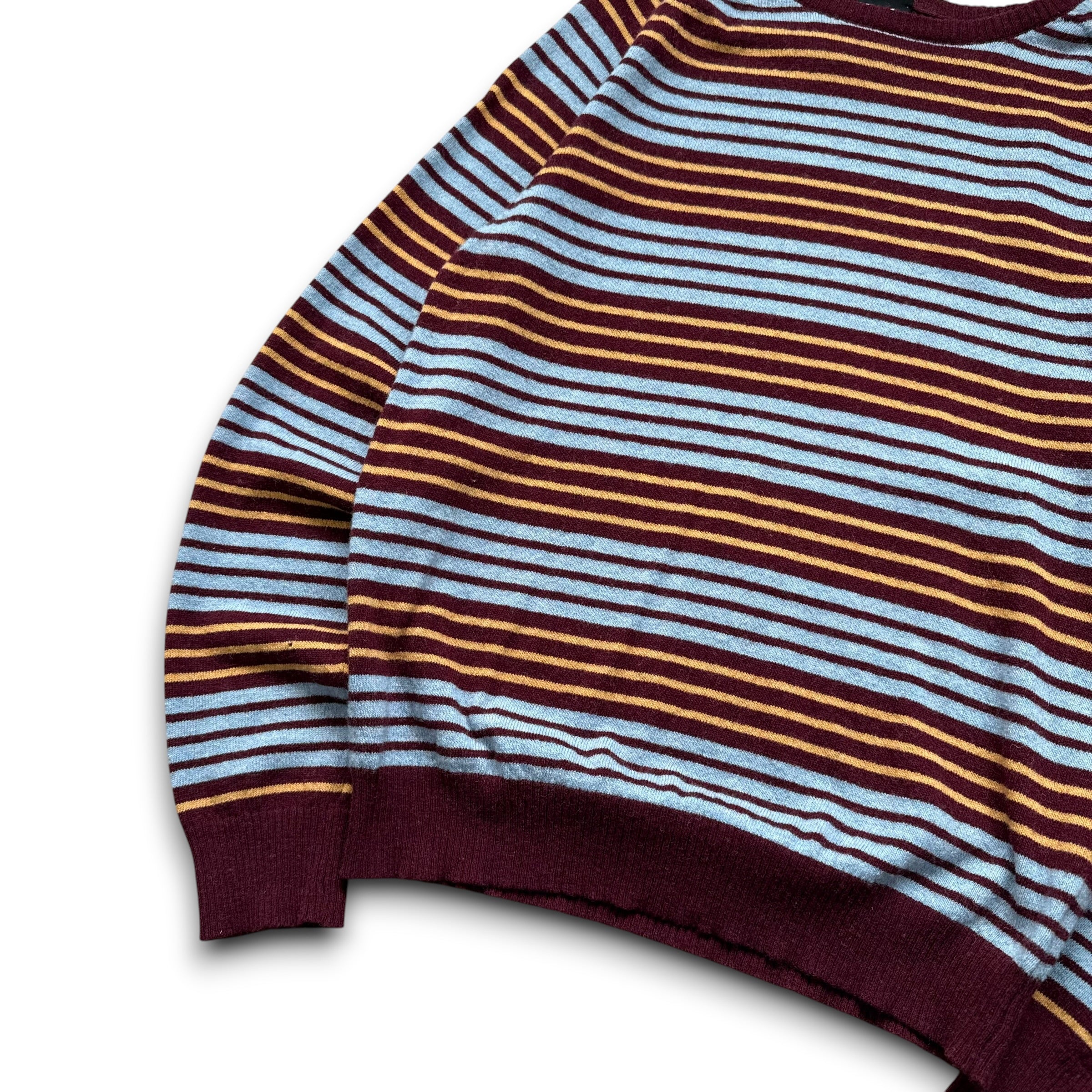 Dolce and gabbana 2000's horizontal stripe wool knit pullover jumper (S)