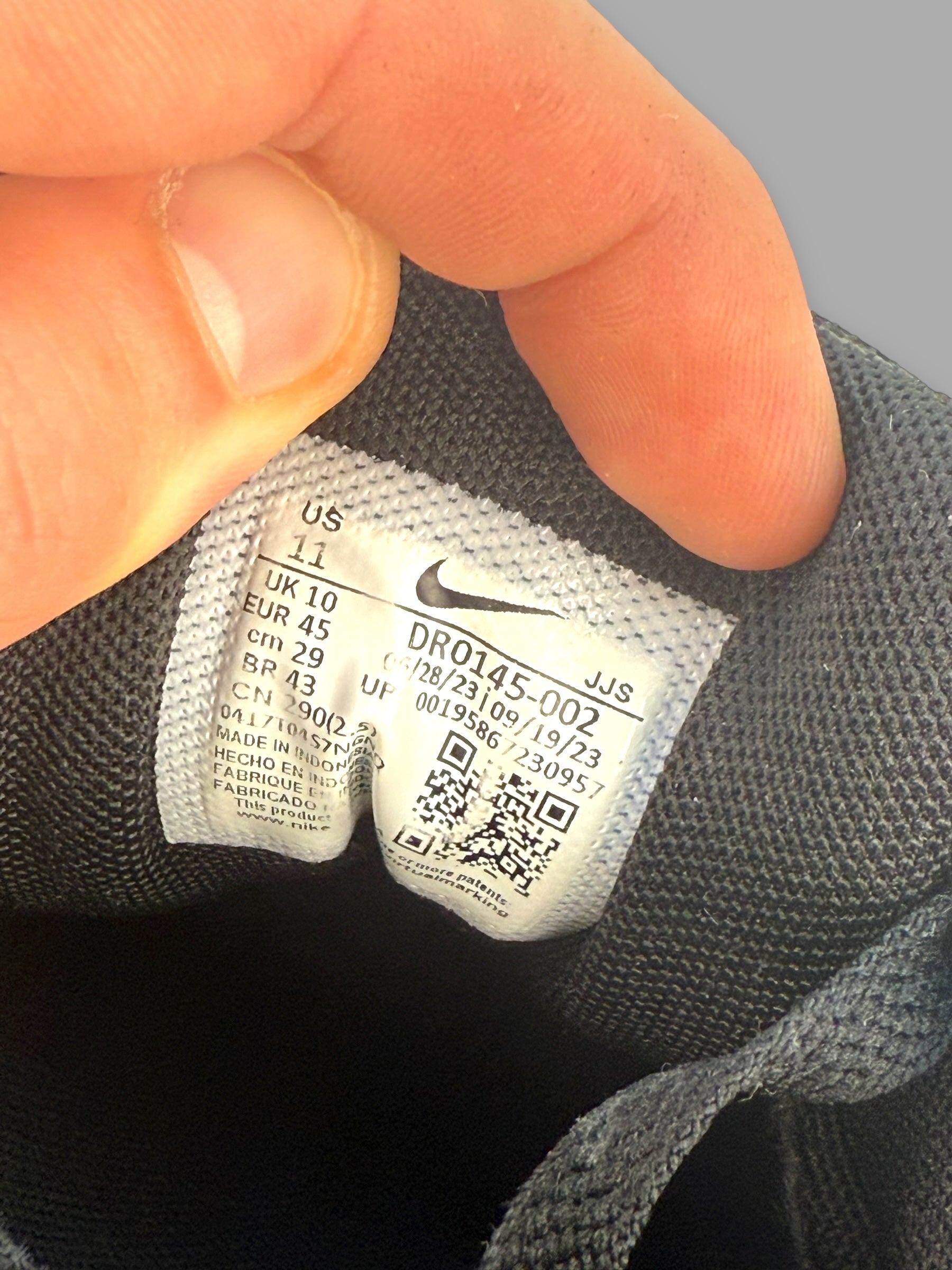 Nike airmax 90 'black iron grey' 2023 (UK10)