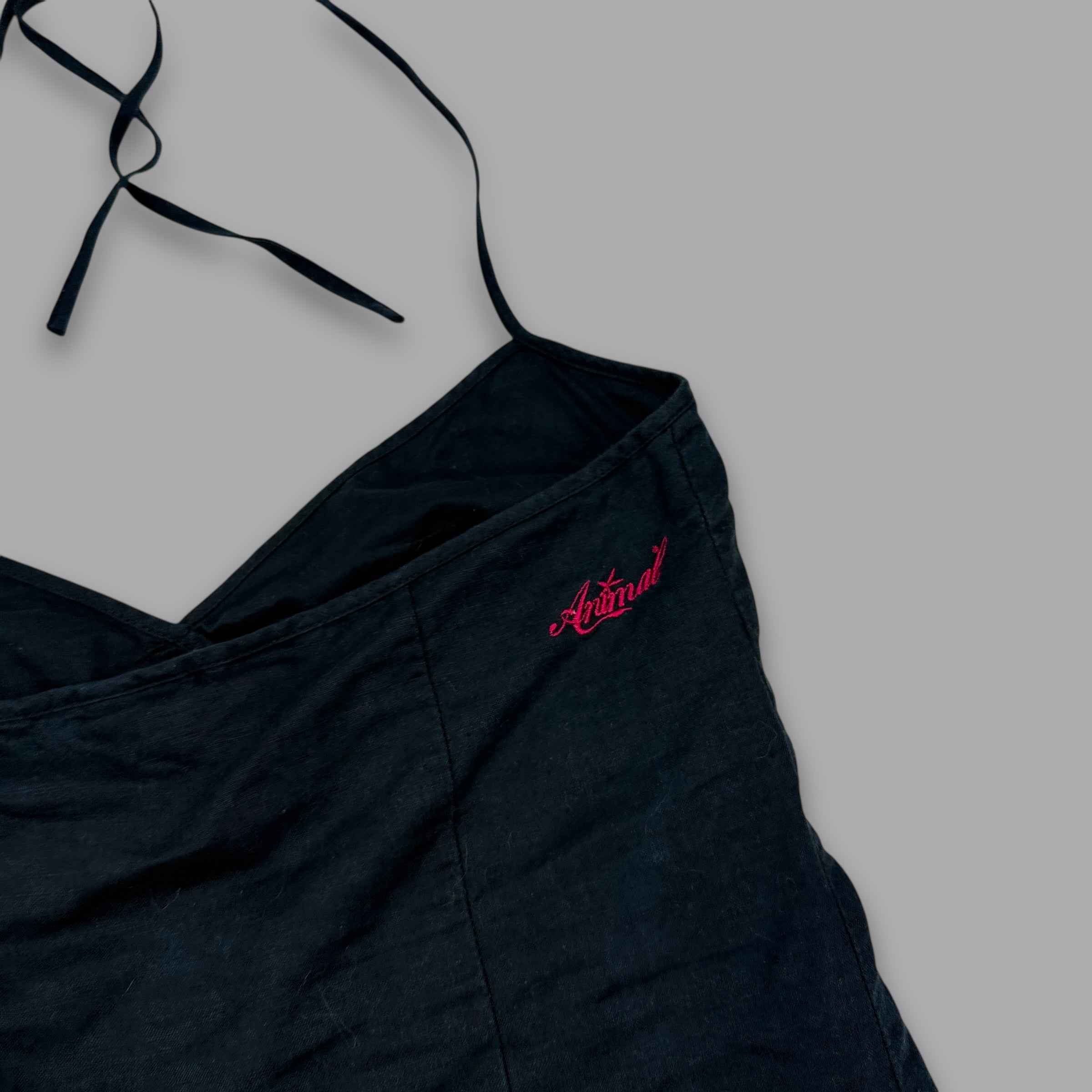 Animal 2000's halter neck embroidered slip dress (S) wms