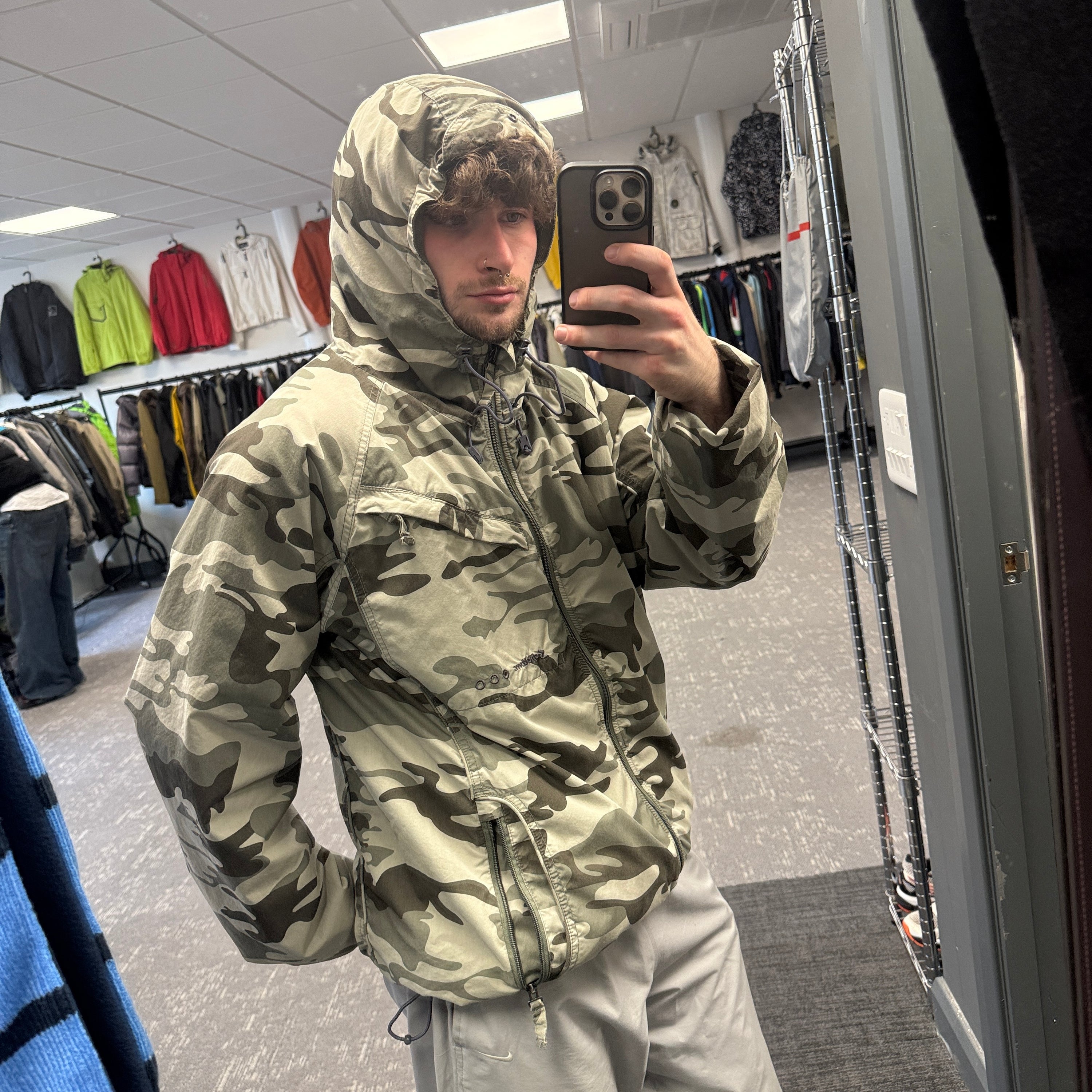 Schott NYC 2000's technical reversible softshell jacket (L)