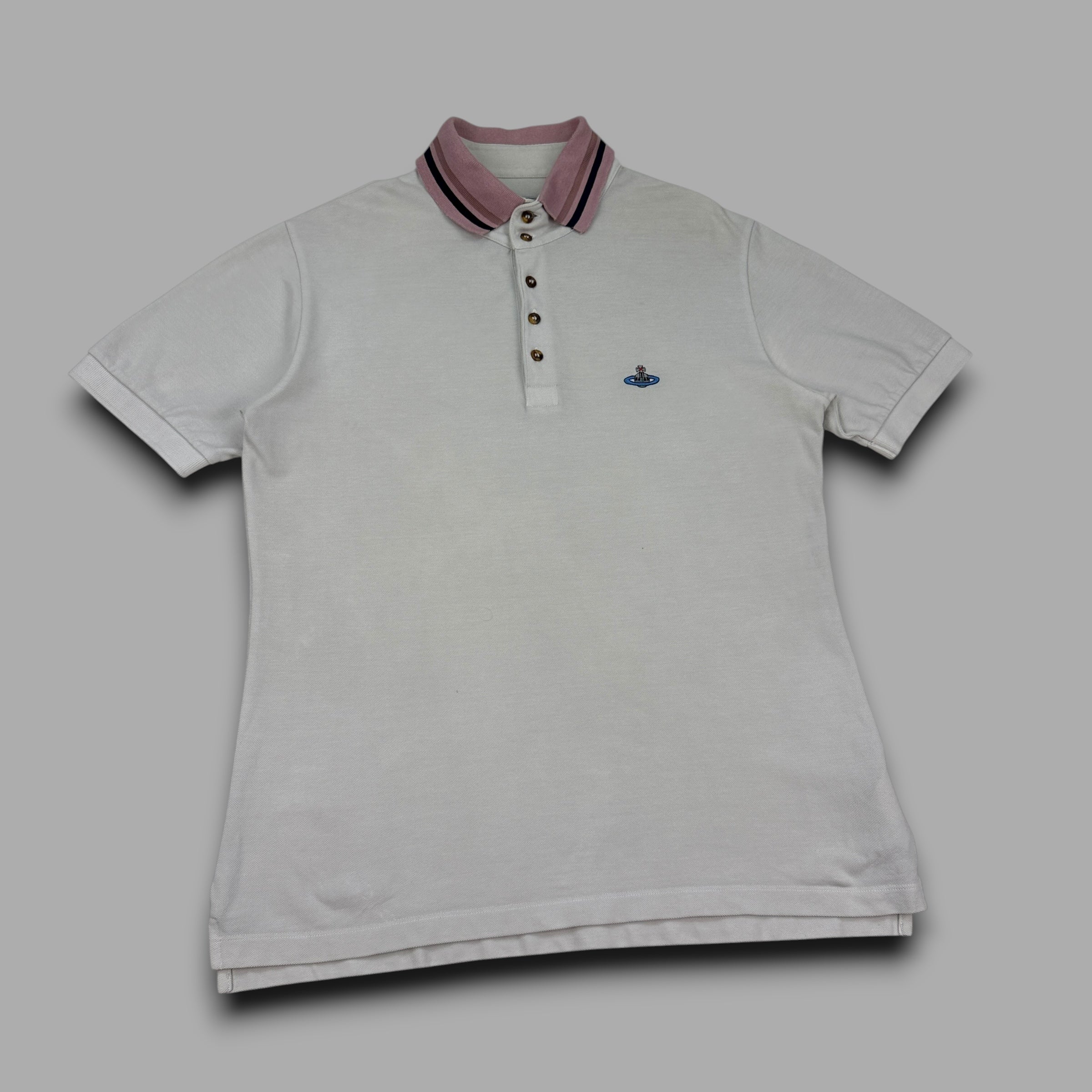 Vivienne Westwood 2000's embroidered polo shirt (L)