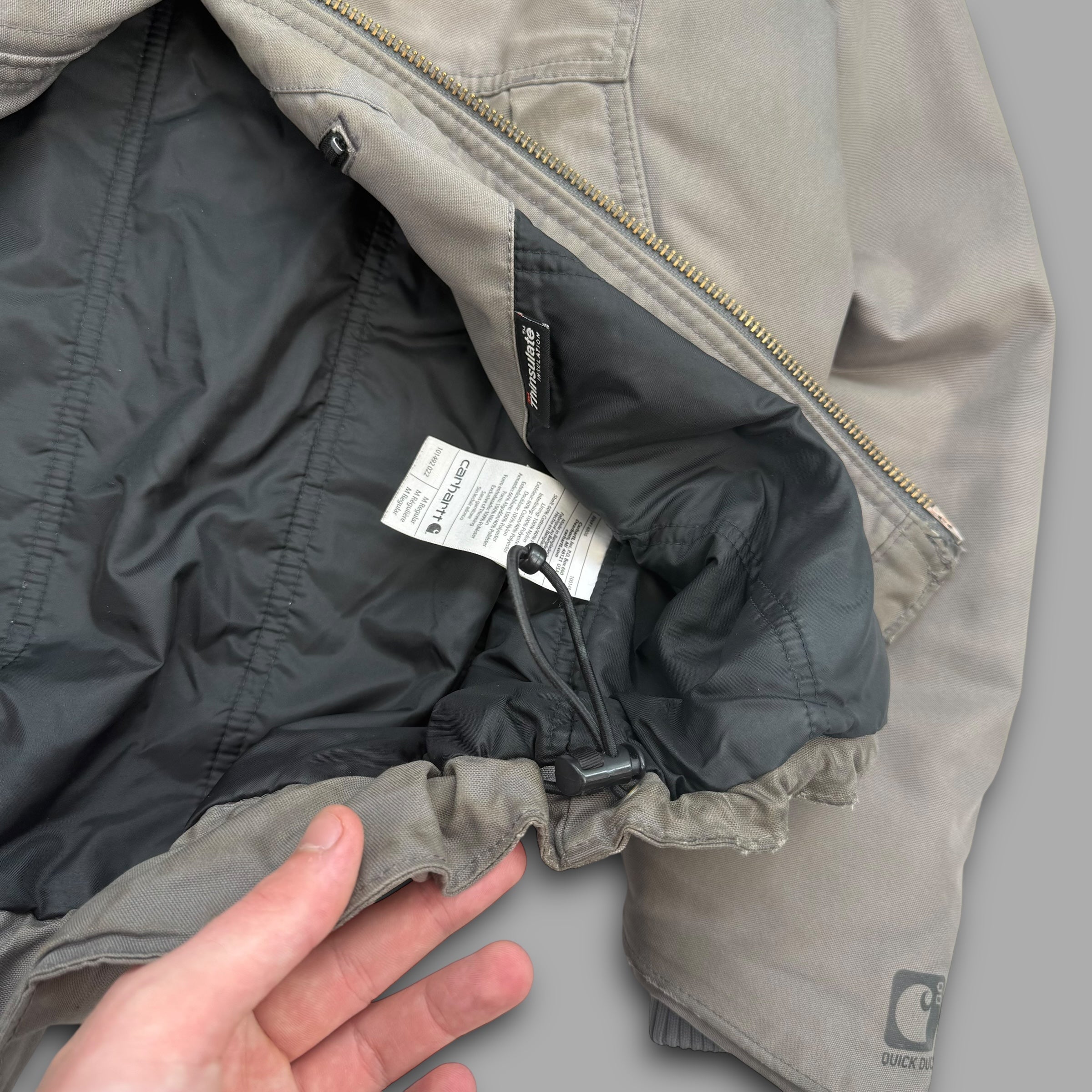 Carhartt 2000's multi-pocket quick duck workwear jacket (M-L)