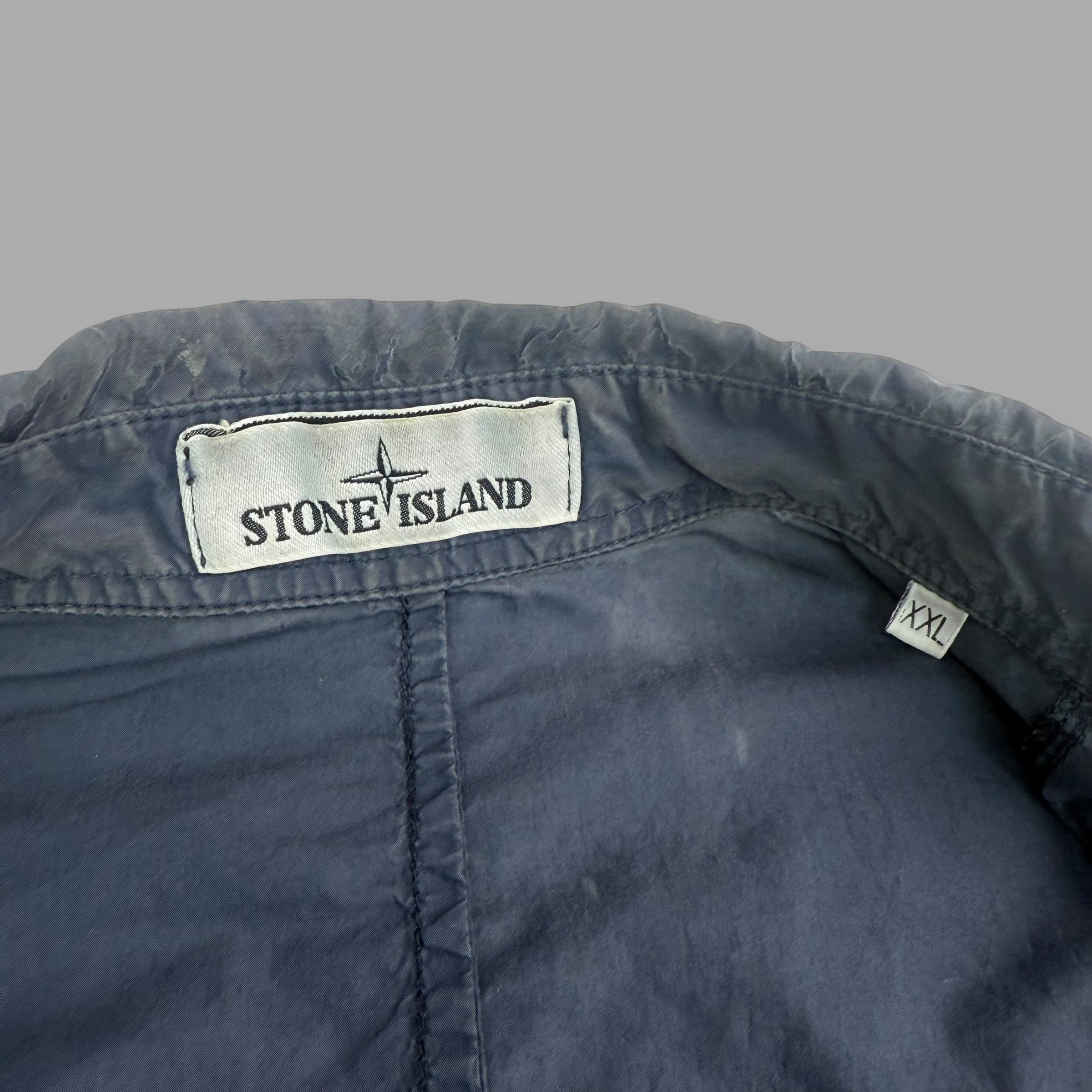 Stone island zip up overshirt (XXL)