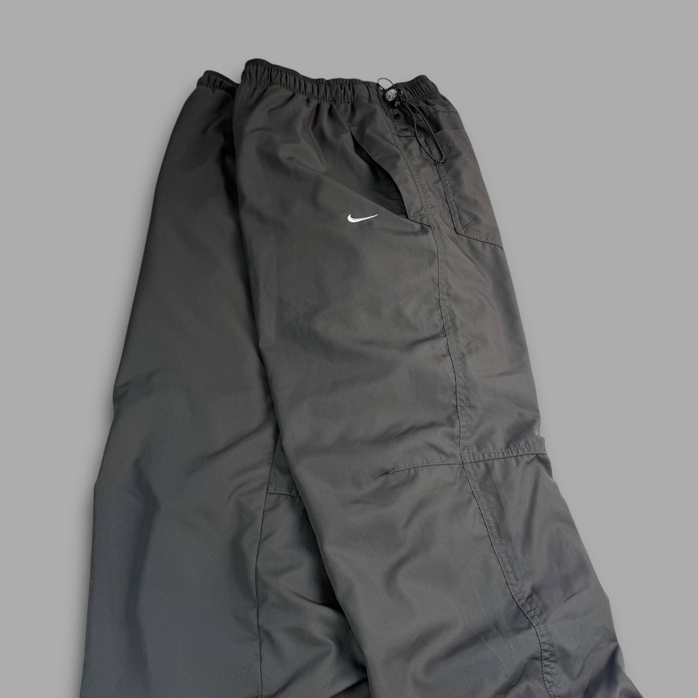 Nike 2000's baggy fleece lined uncuffed track bottoms (S)