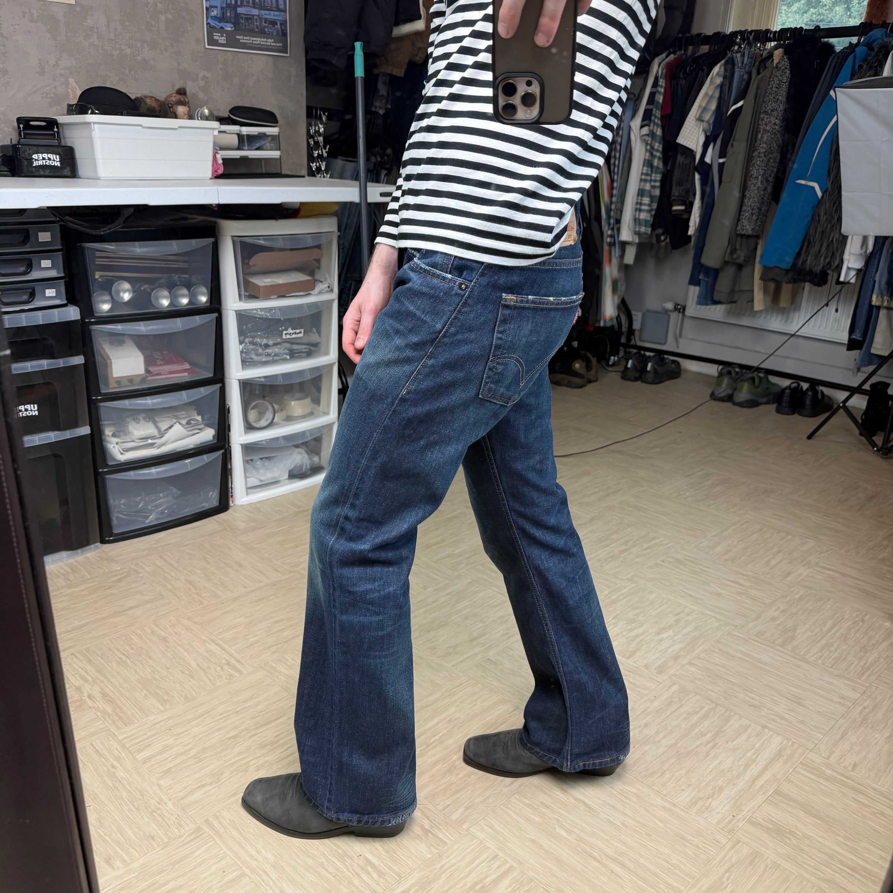 Levi's 512 2000's dark denim bootcut jeans (S)