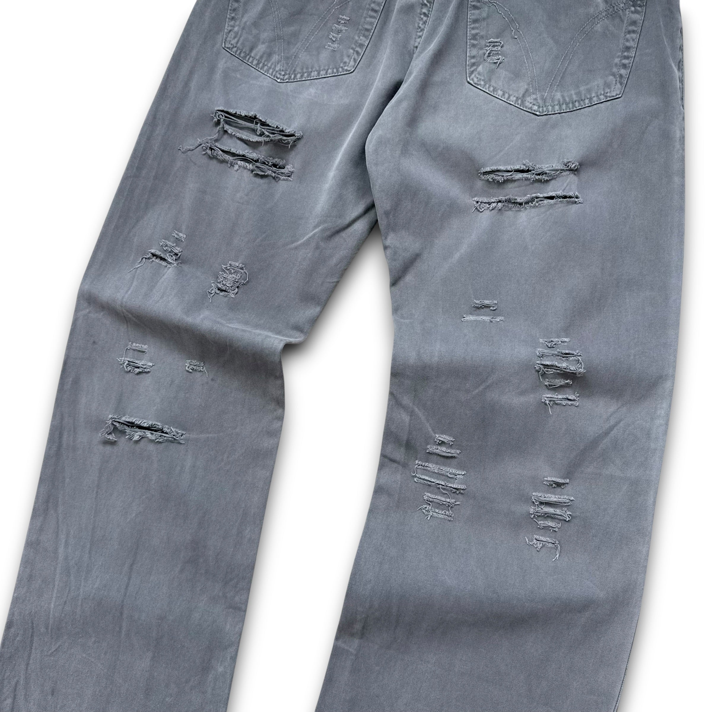 Dolce and gabanna 2000's relaxed straight leg baggy ripped denim jeans (M)