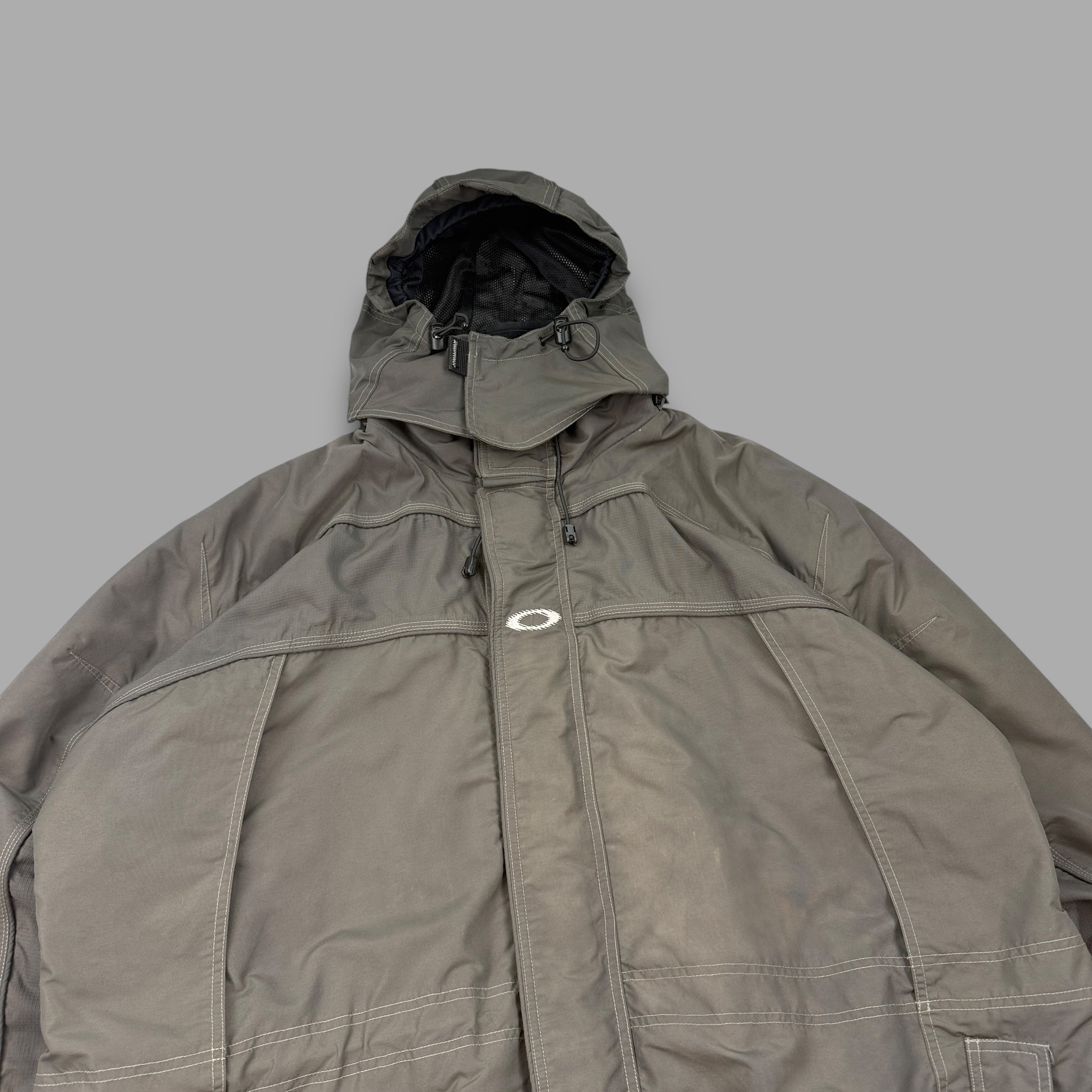 Oakley software 2000's technical multi-pocket contrast stitch ski jacket (XXL)