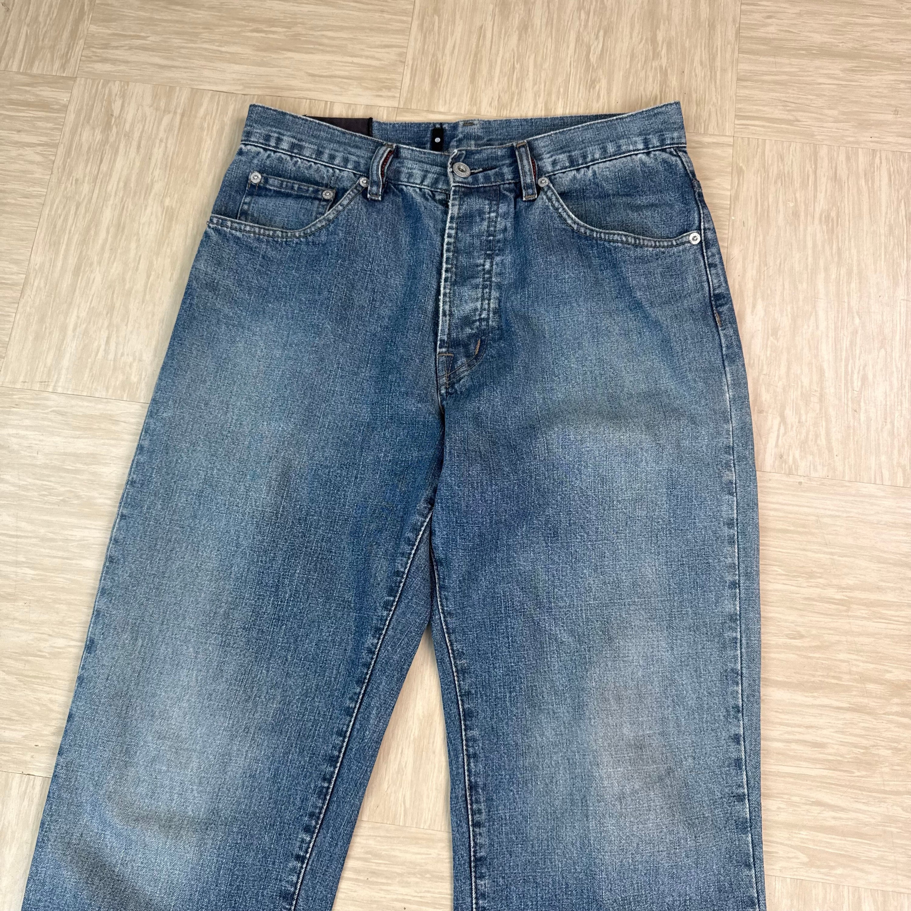 Firetrap black seal 2000's relaxed denim bootcut jeans (S)