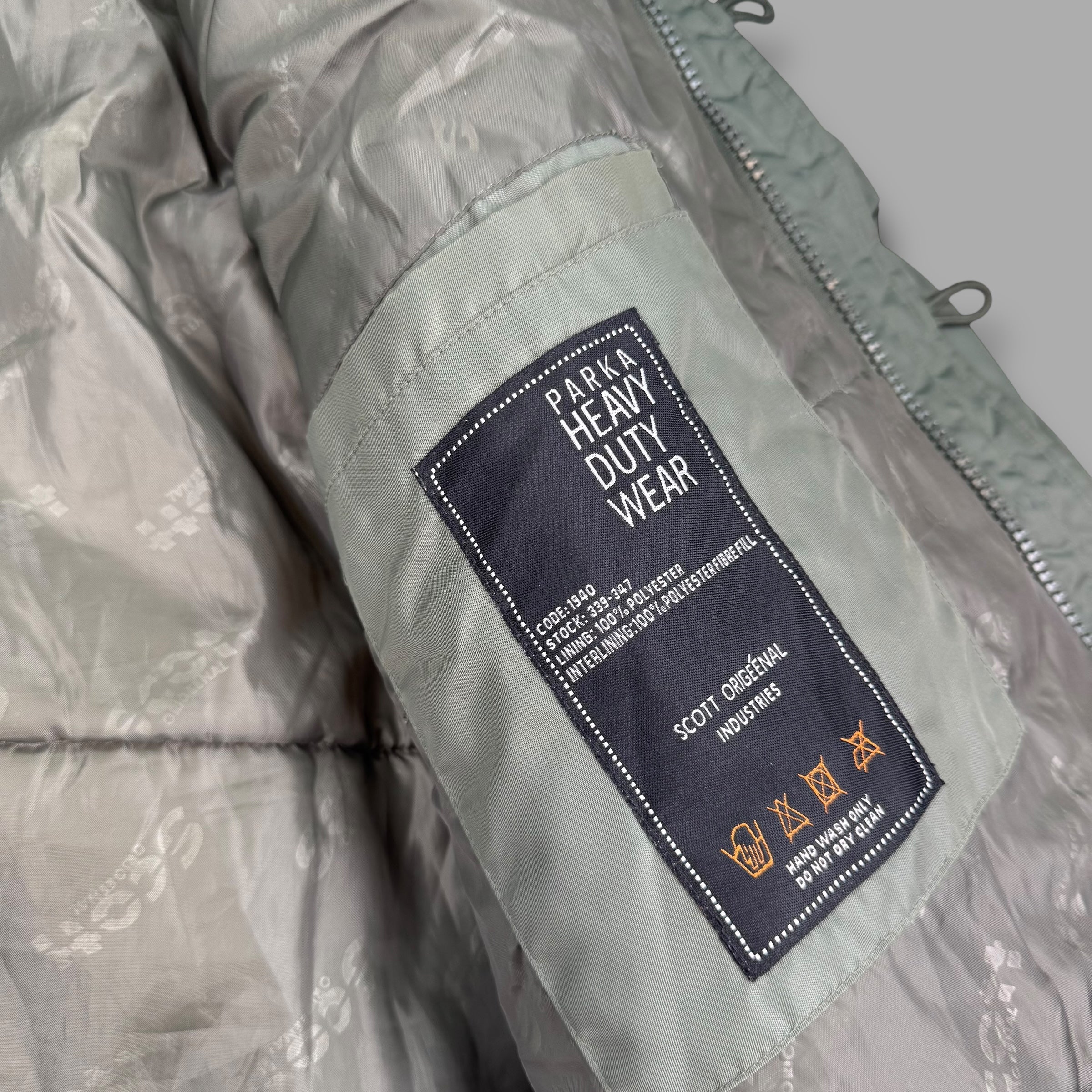 Scott 2000's technical N-3B nylon parka jacket (XL)