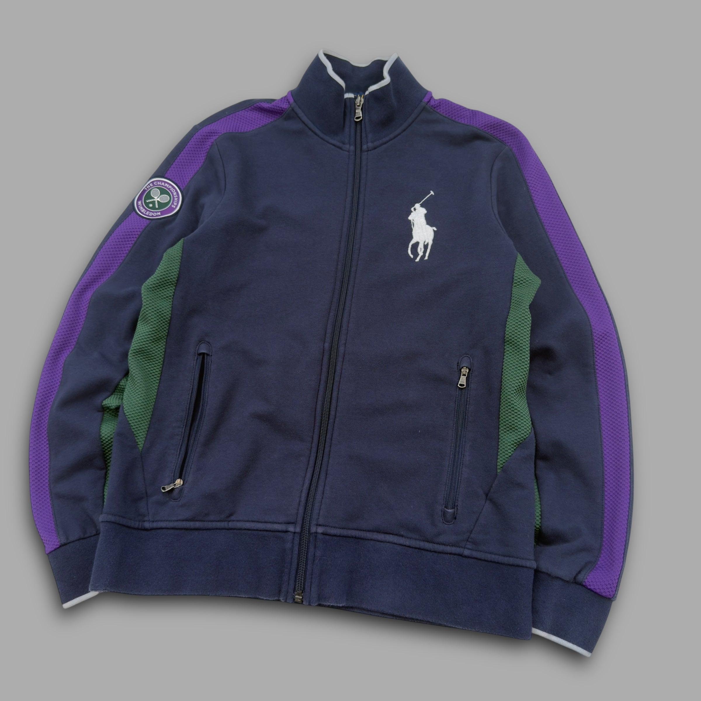 Ralph Lauren 2000's wimbleton zip-up track jacket (S)