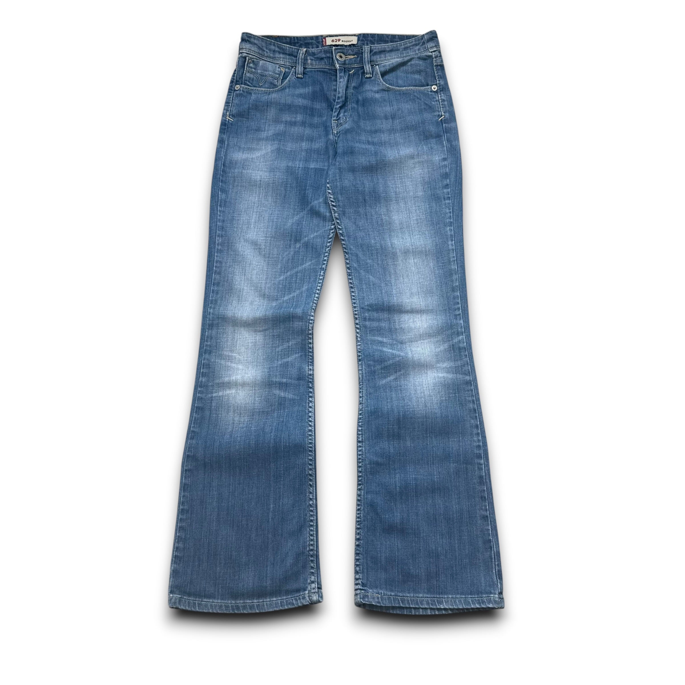 Levi's 629 2000's faded washed denim bootcut jeans (XS)