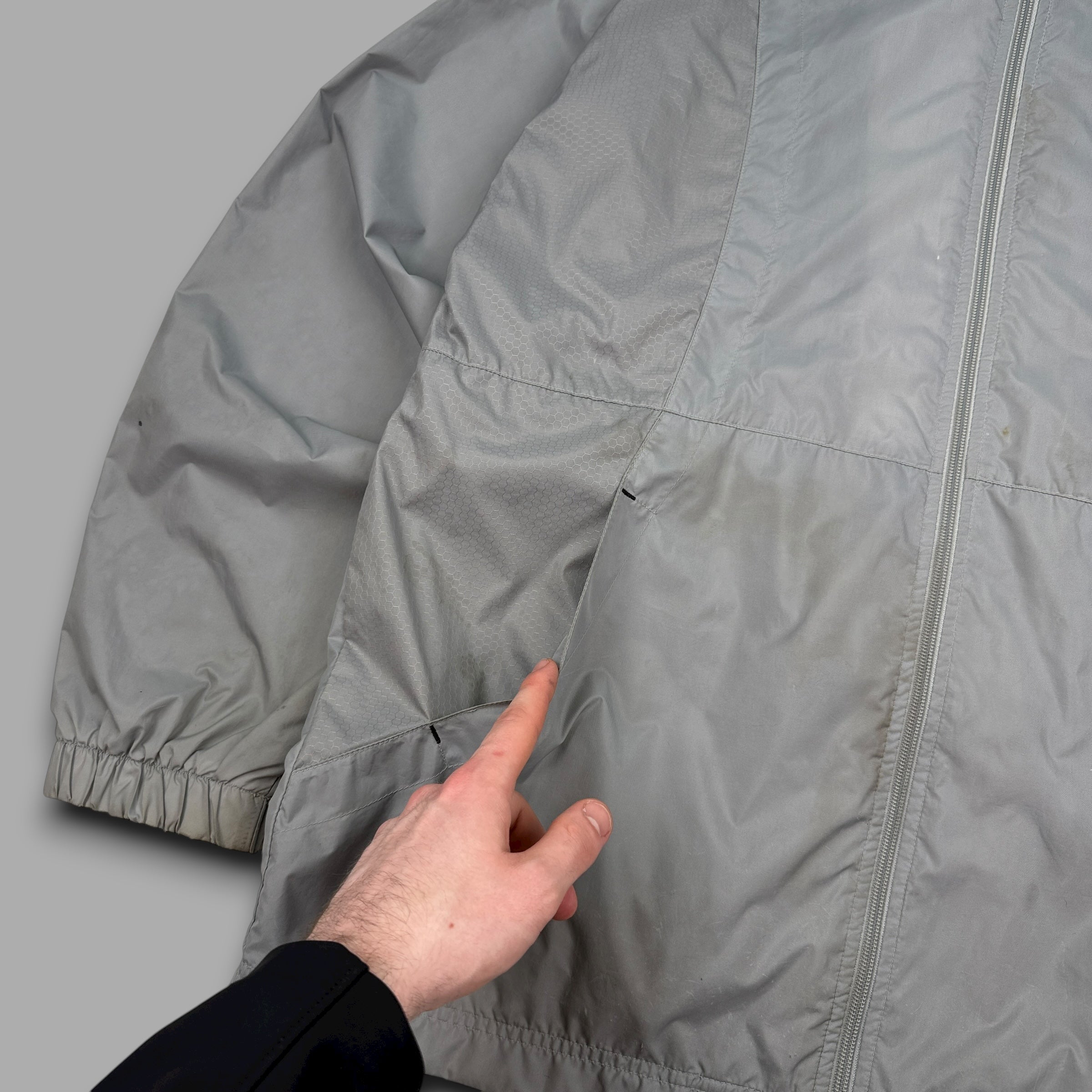 Nike 2000's technical panelled multi-pocket track jacket (M)