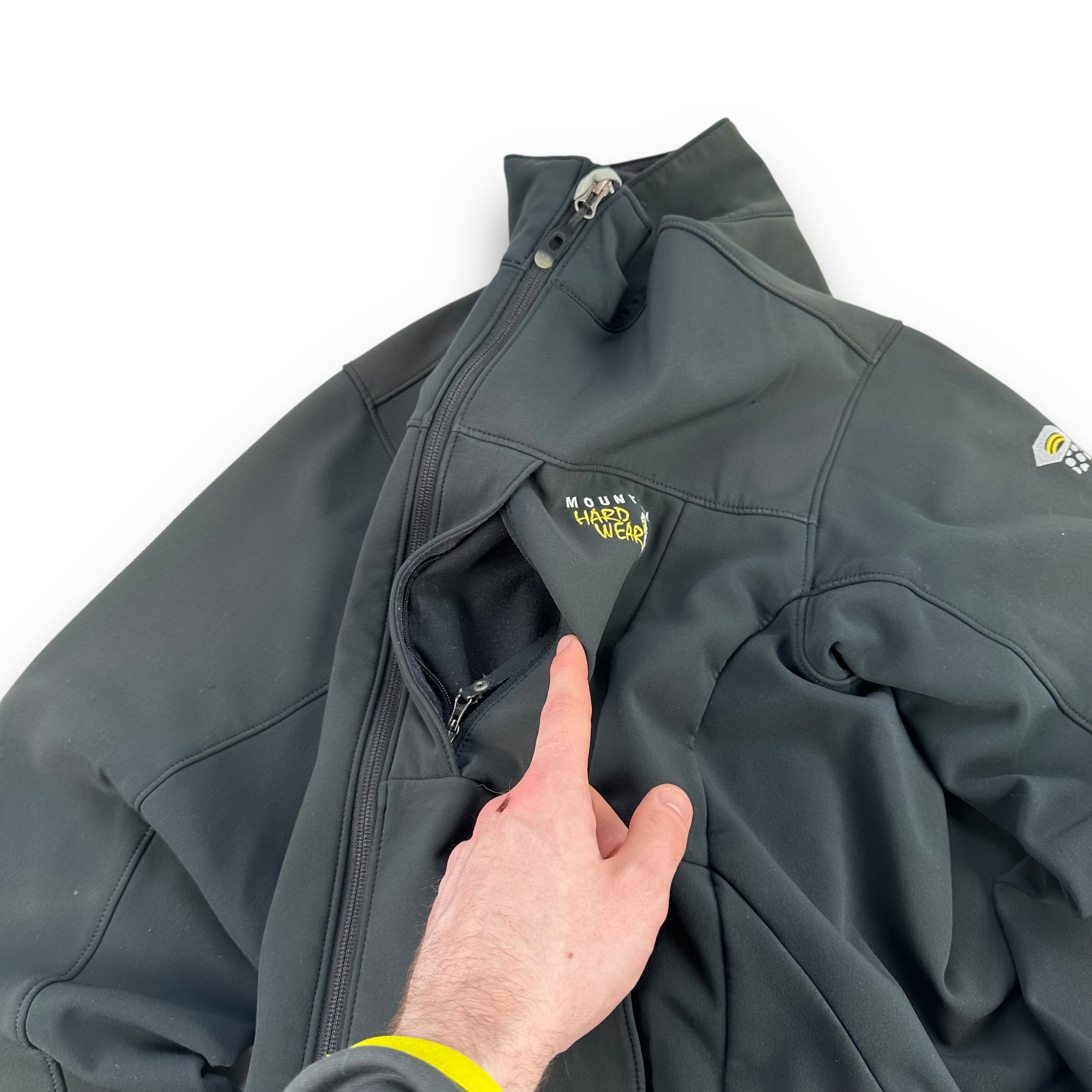 Mountain hardwear 2000's softshell fleece lined jacket (M)