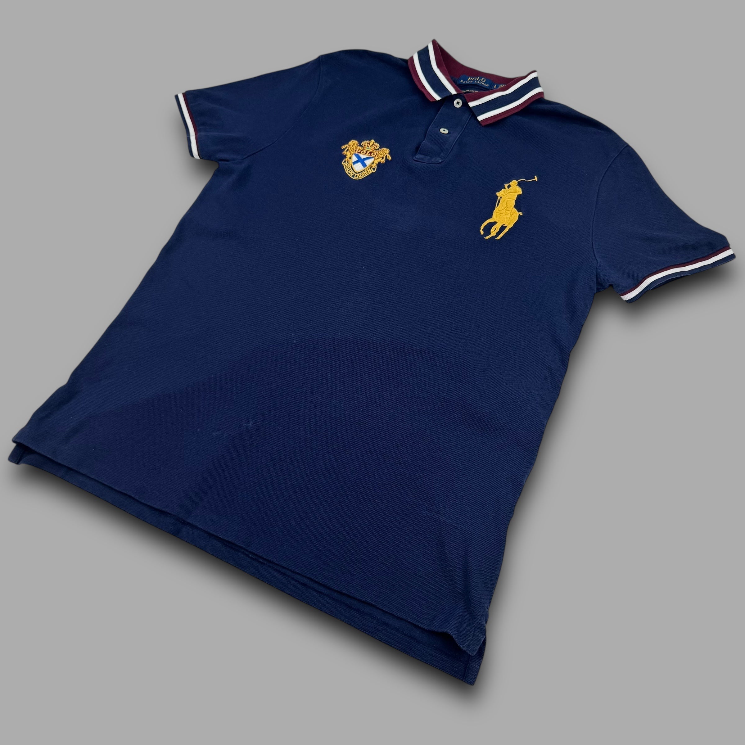 Ralph Lauren 2000's embroidered big pony polo shirt (L)