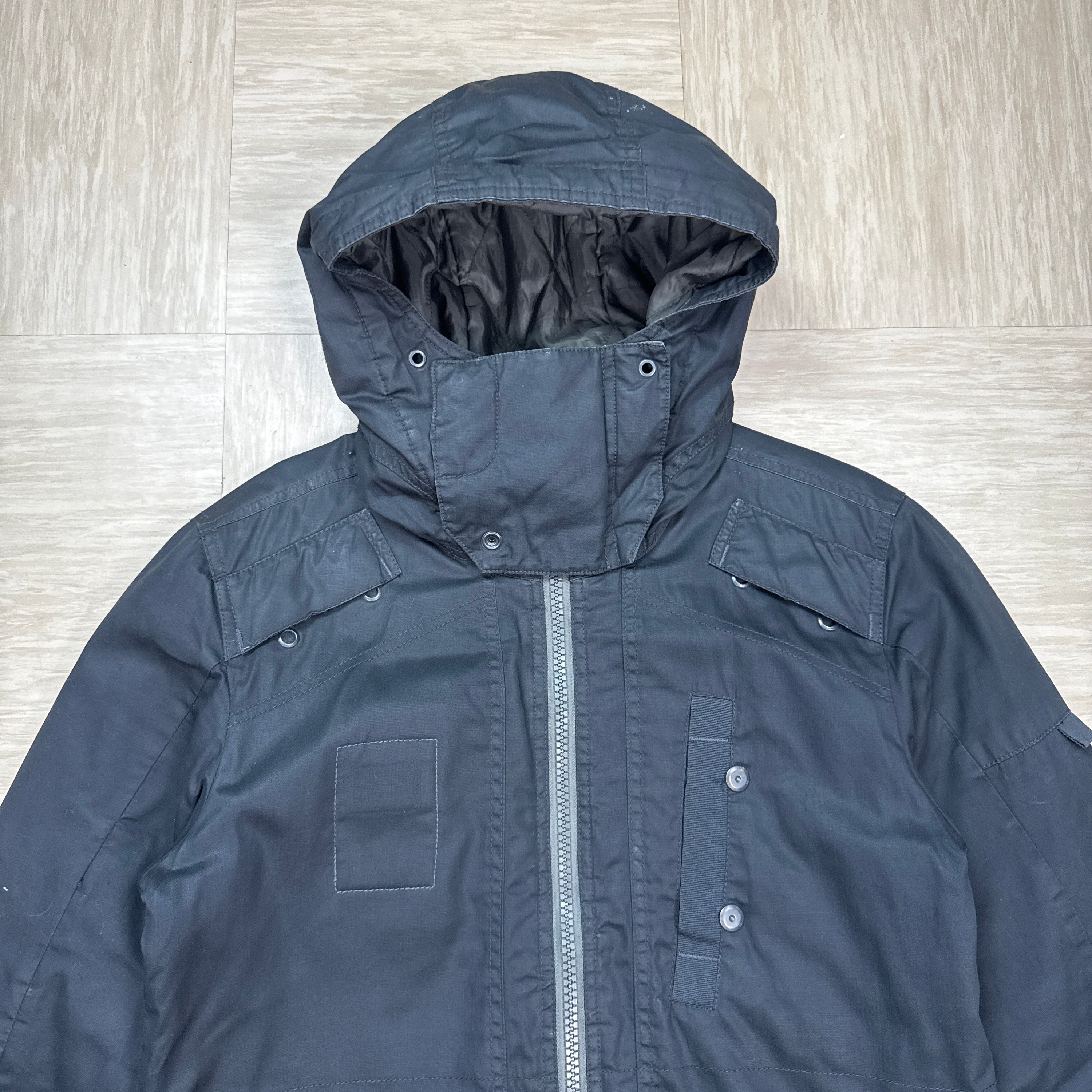 Gstar RAW 2000's technical full zip balaclava style cargo jacket (M)