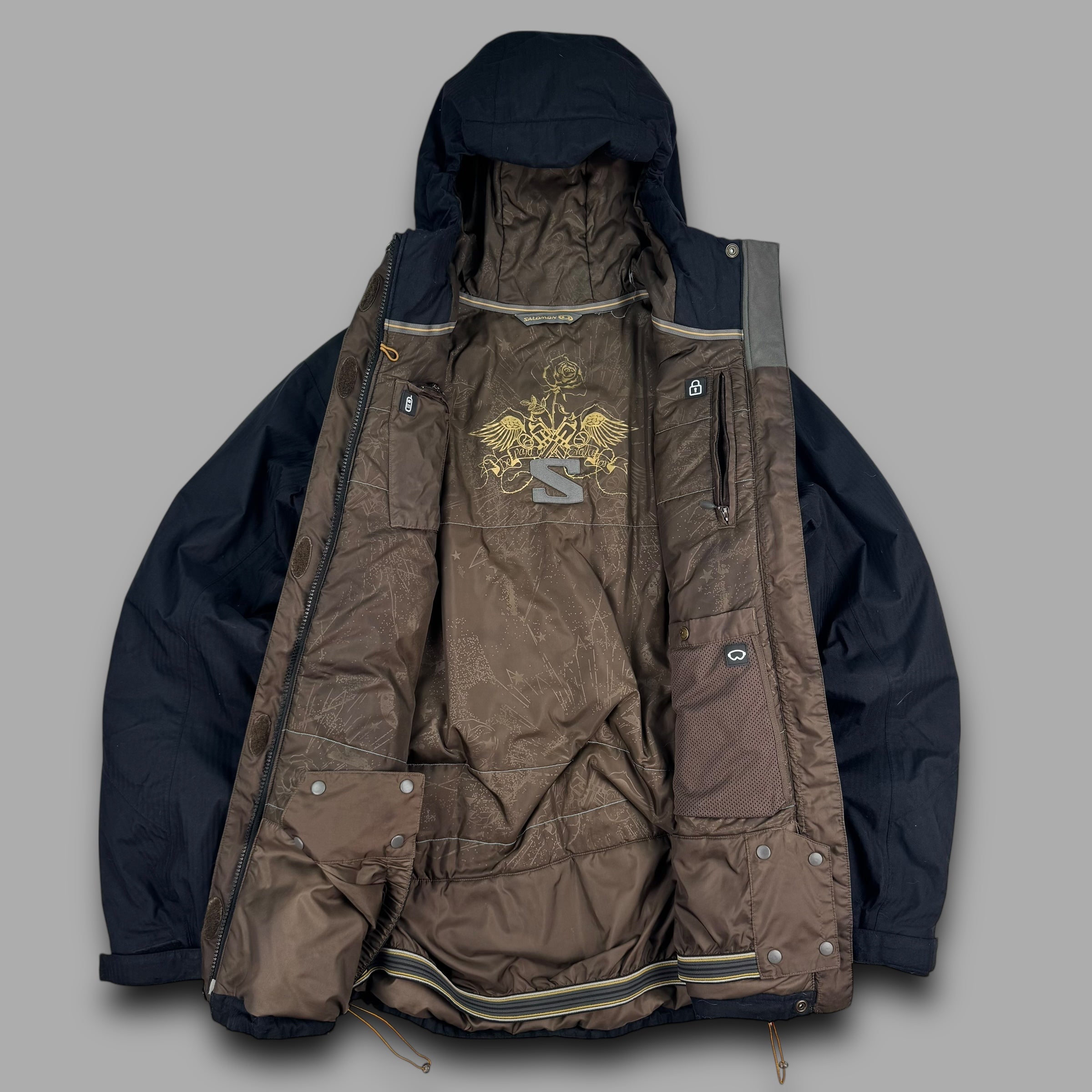 Salomon 2008 technical pinstripe clima pro ski jacket (M)