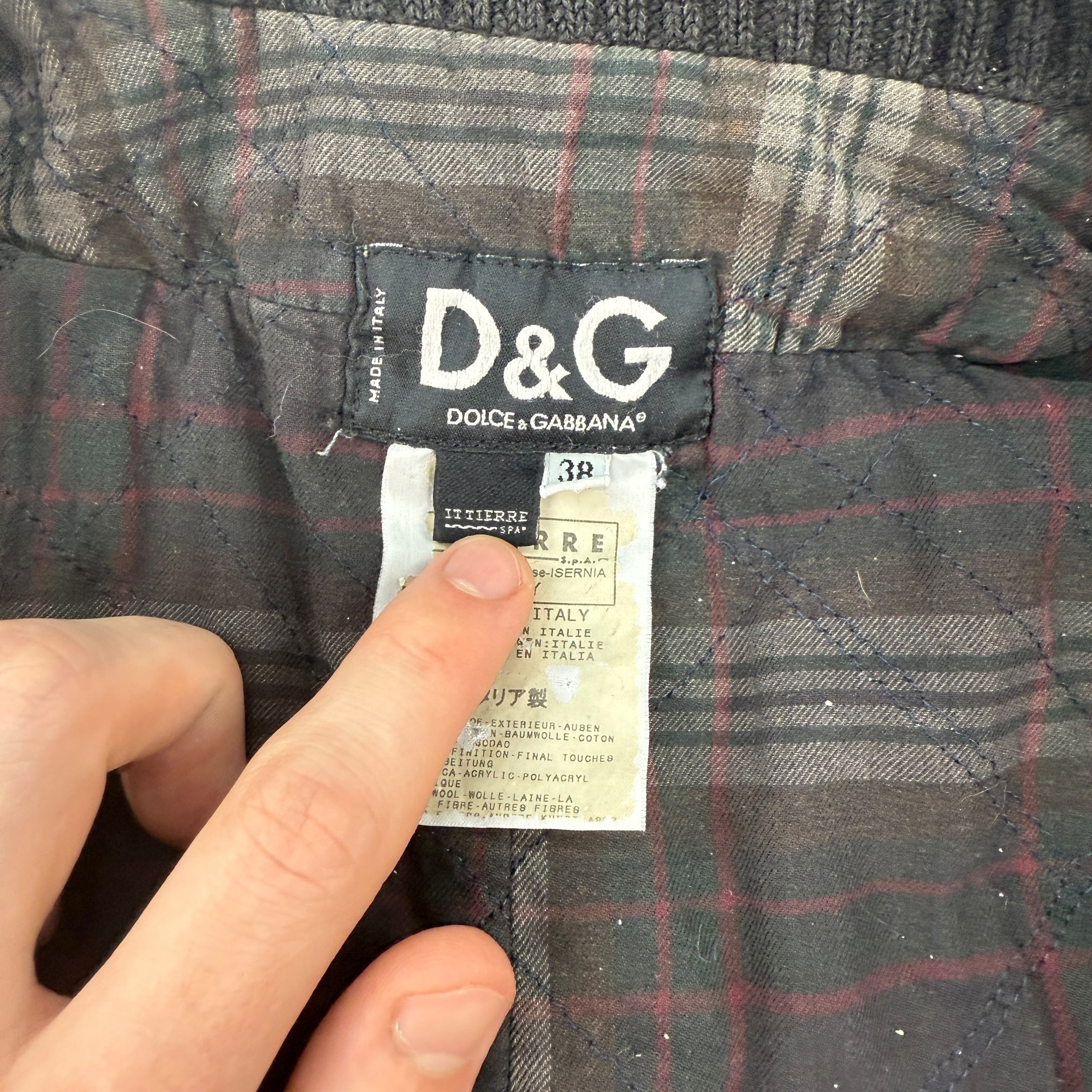 Dolce & Gabbana 2000's multi-pocket dual closure jacket (L)