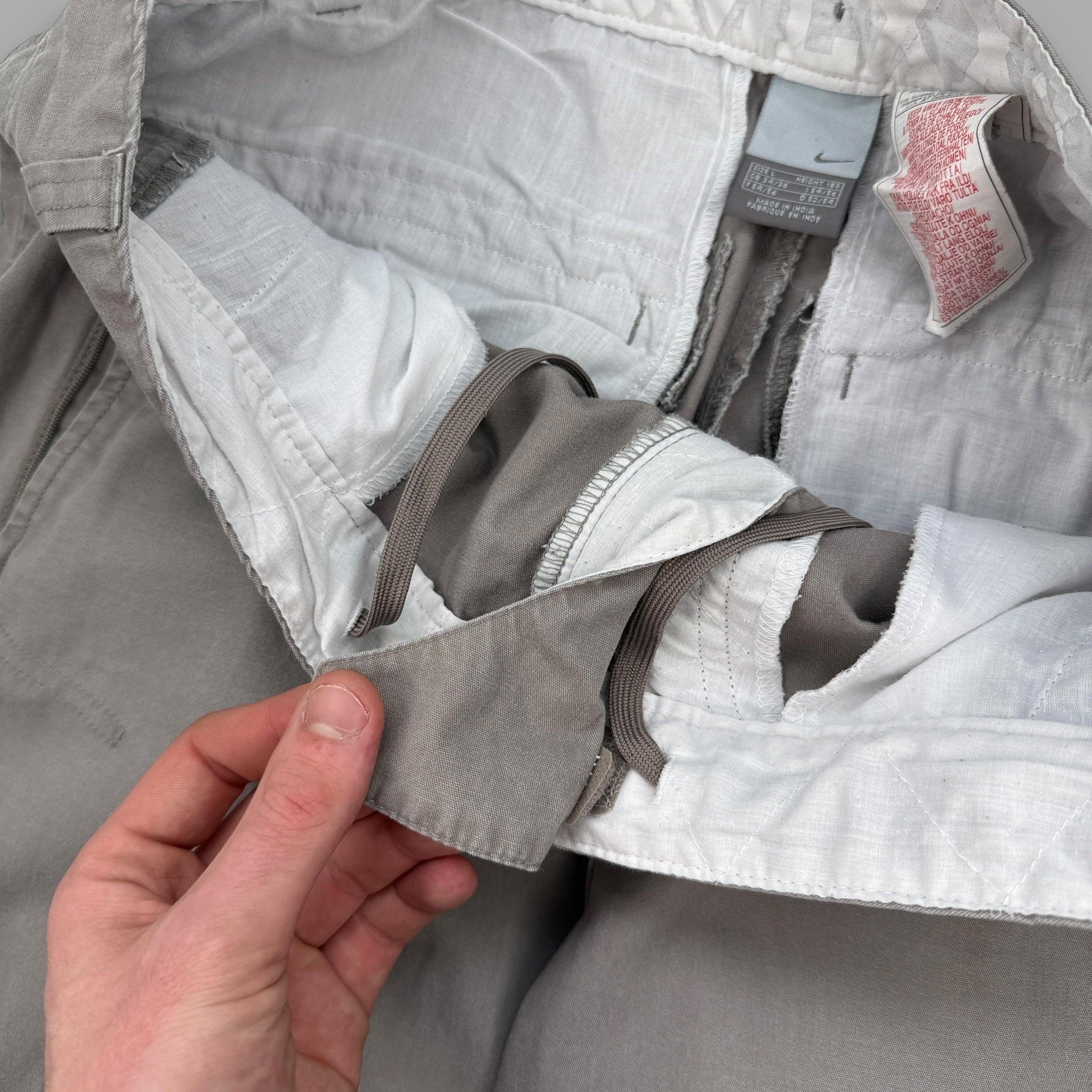 Nike 2000's techncial baggy wide leg flight bottoms (L)