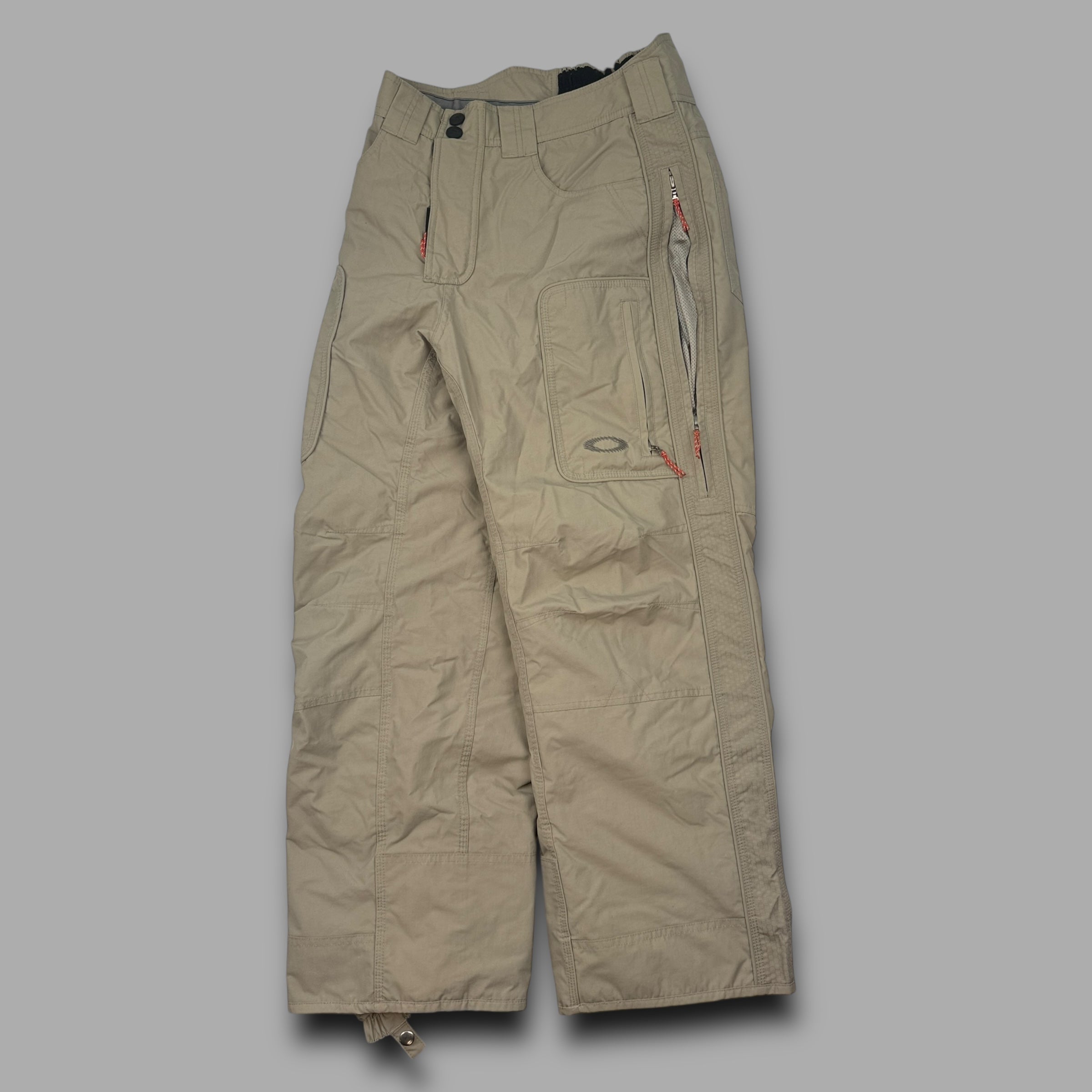 Oakley software 2000's technical baggy wide leg contrast stitch ski sallopettes (S)