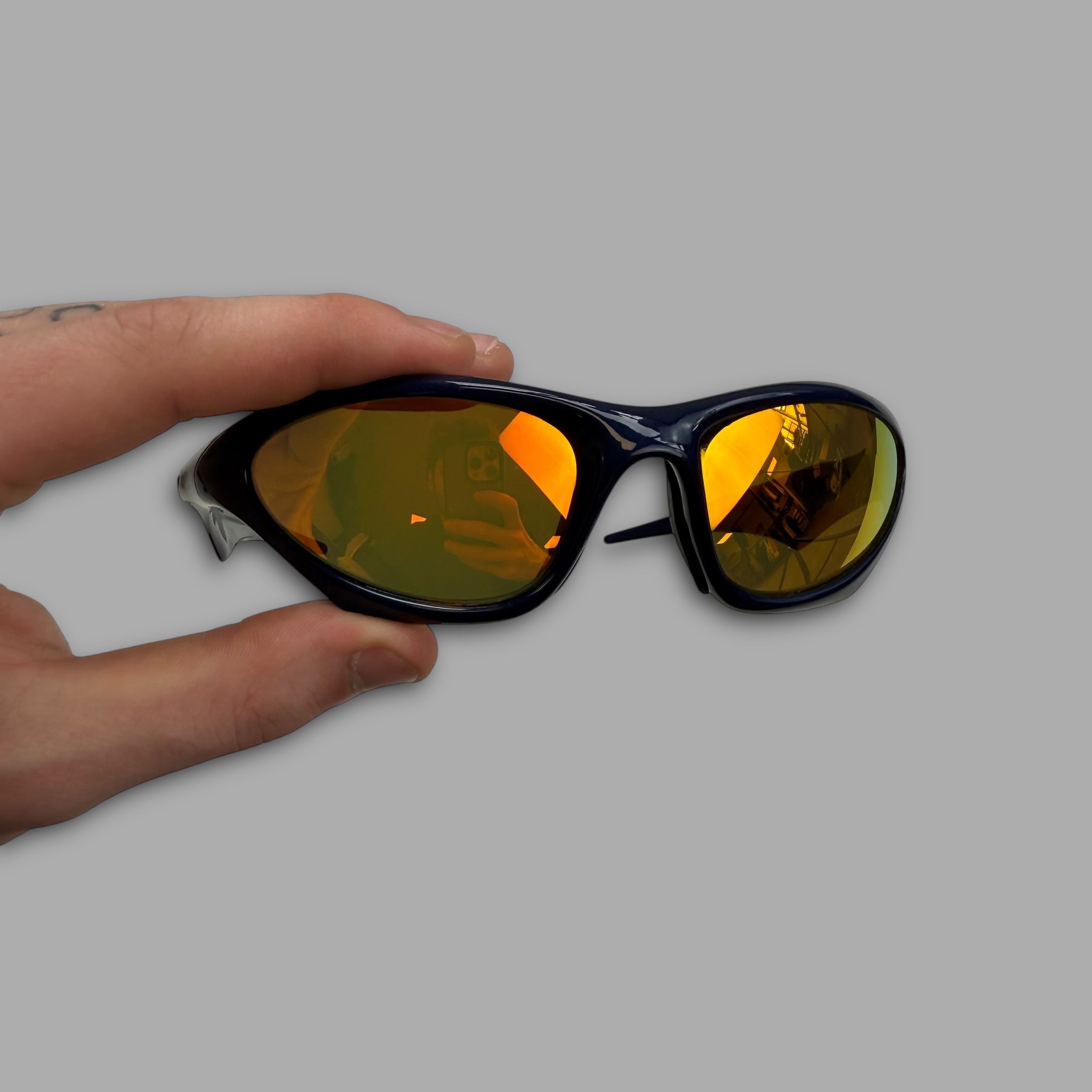 Oakley Scar blue frame with iridium lenses (OS)