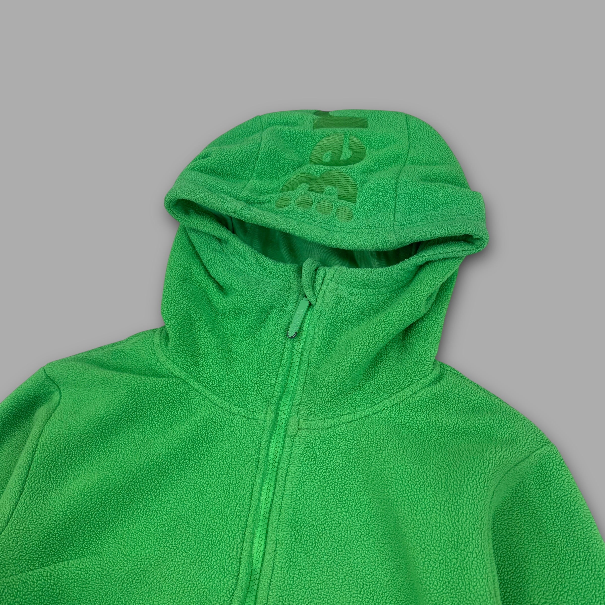 Bench 2000's high neck spellout fleece hoodie with thumb holes (XS) wms