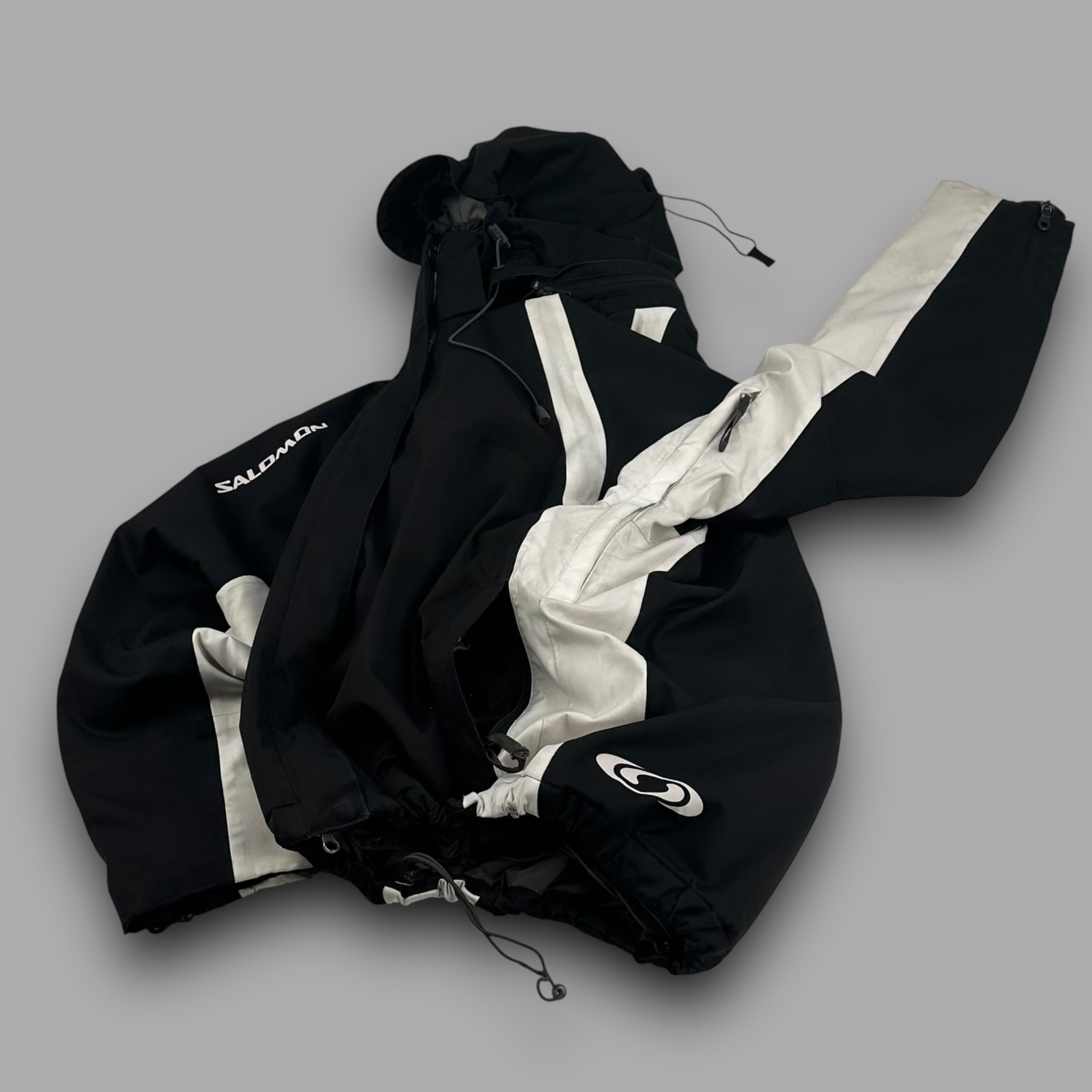 ア*️様 00‘s SALOMON ASYMMETRY TECH JACKET Salomon 2004 technical two-tone ski jacket (S) – Uppernostril