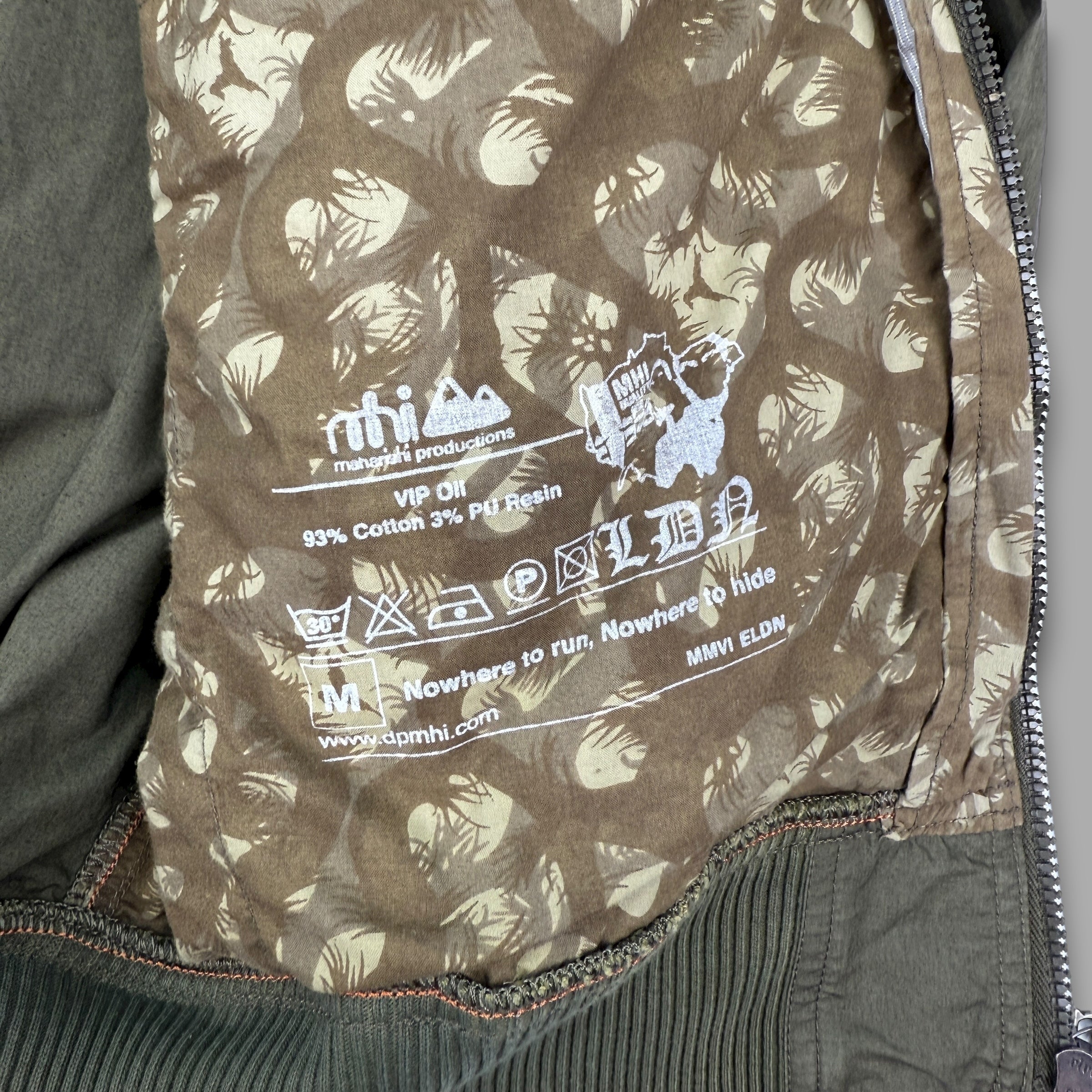 Maharishi 2000's technical lightweight dual pocket G8 wep military flight bomber jacket (M)