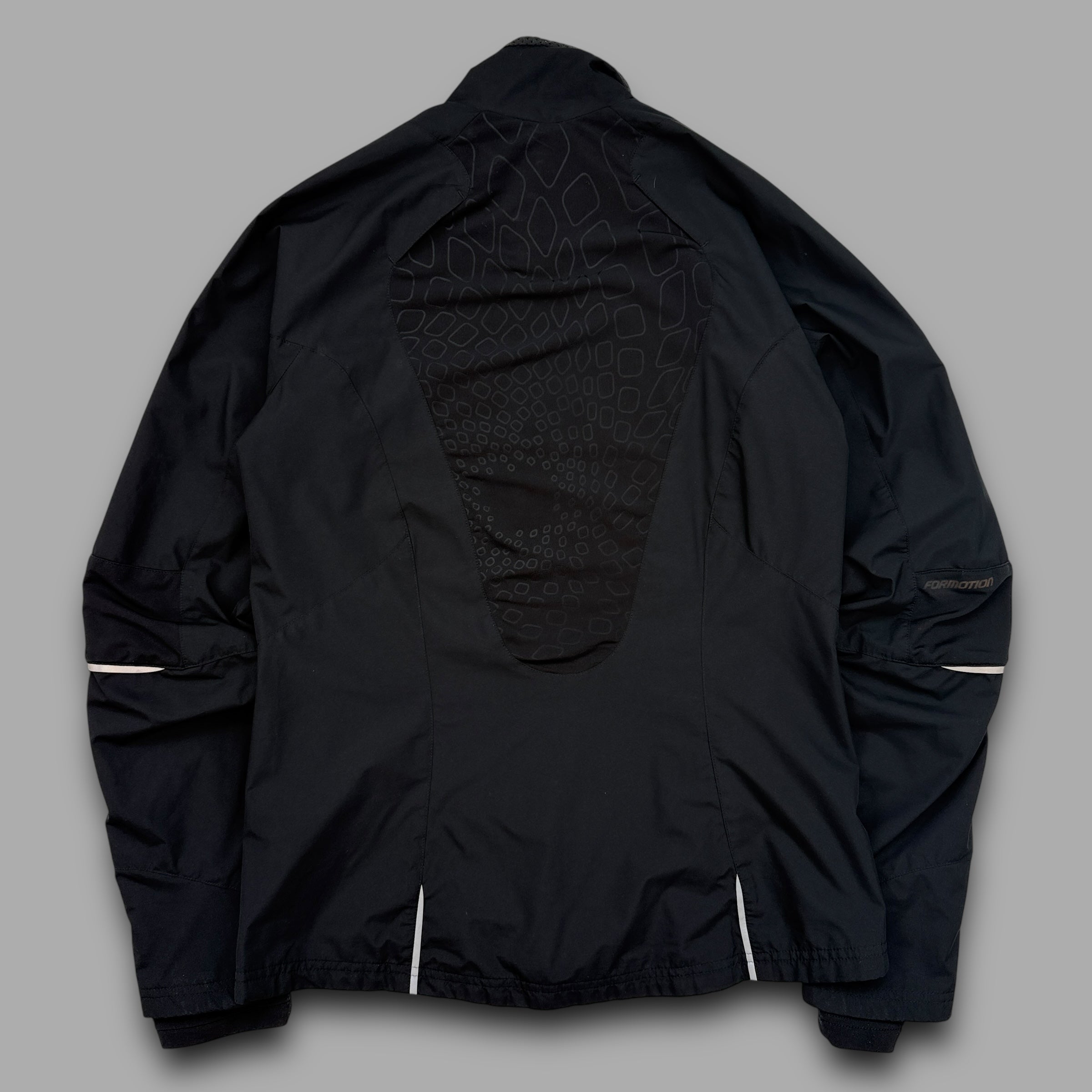 Adidas 2009 technical articulated nylon running track jacket (S)