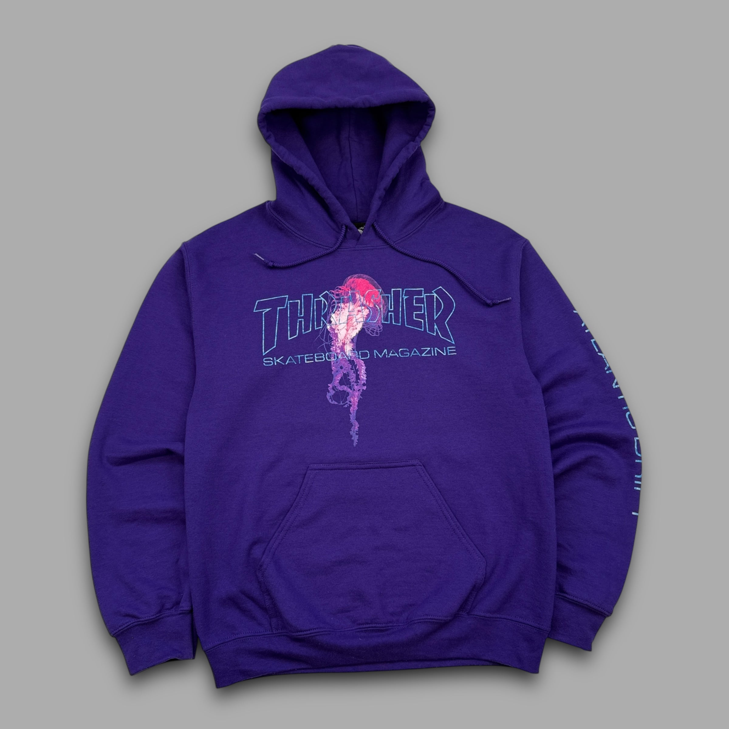 Thrasher graphic jellyfish spellout hoodie (S)