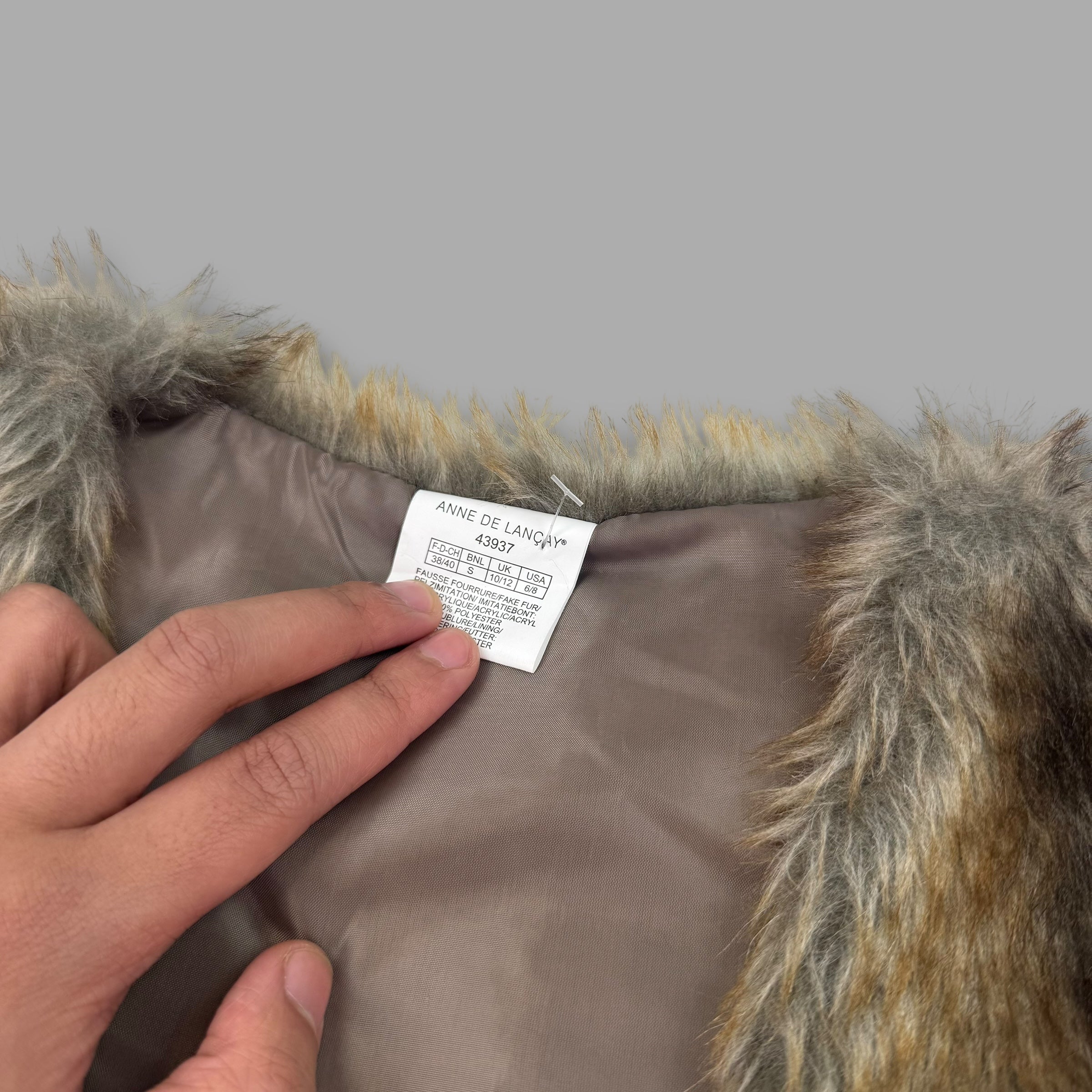 Faux fur 2000's pullover gilet (L) wms